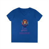 Printify V-neck S / Royal Leo Ladies' V-Neck T-Shirt Leo Ladies' V-Neck T-Shirt 92993804396646260790