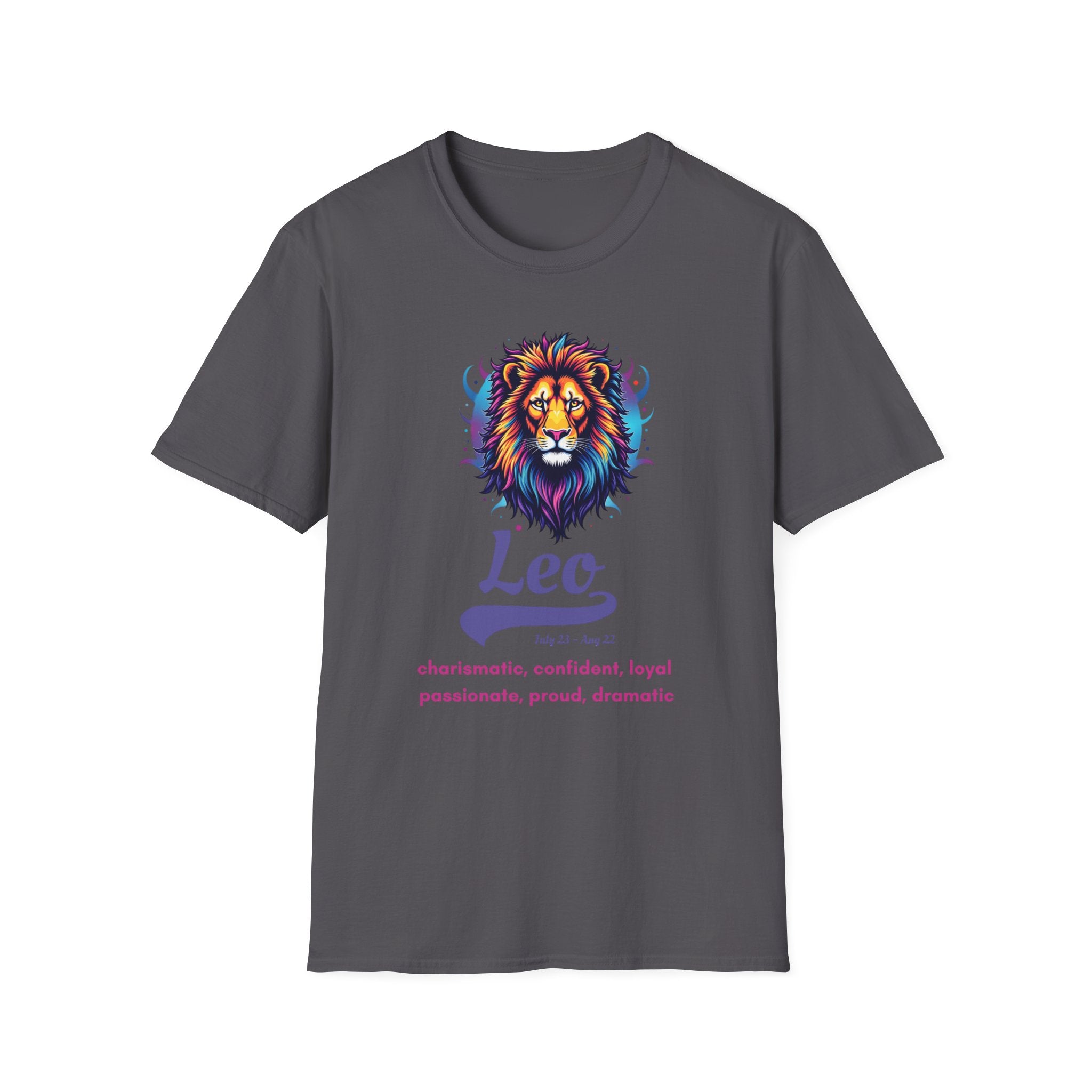 Printify T-Shirt Charcoal / S Leo T-Shirt Leo T-Shirt 16864218160831179936