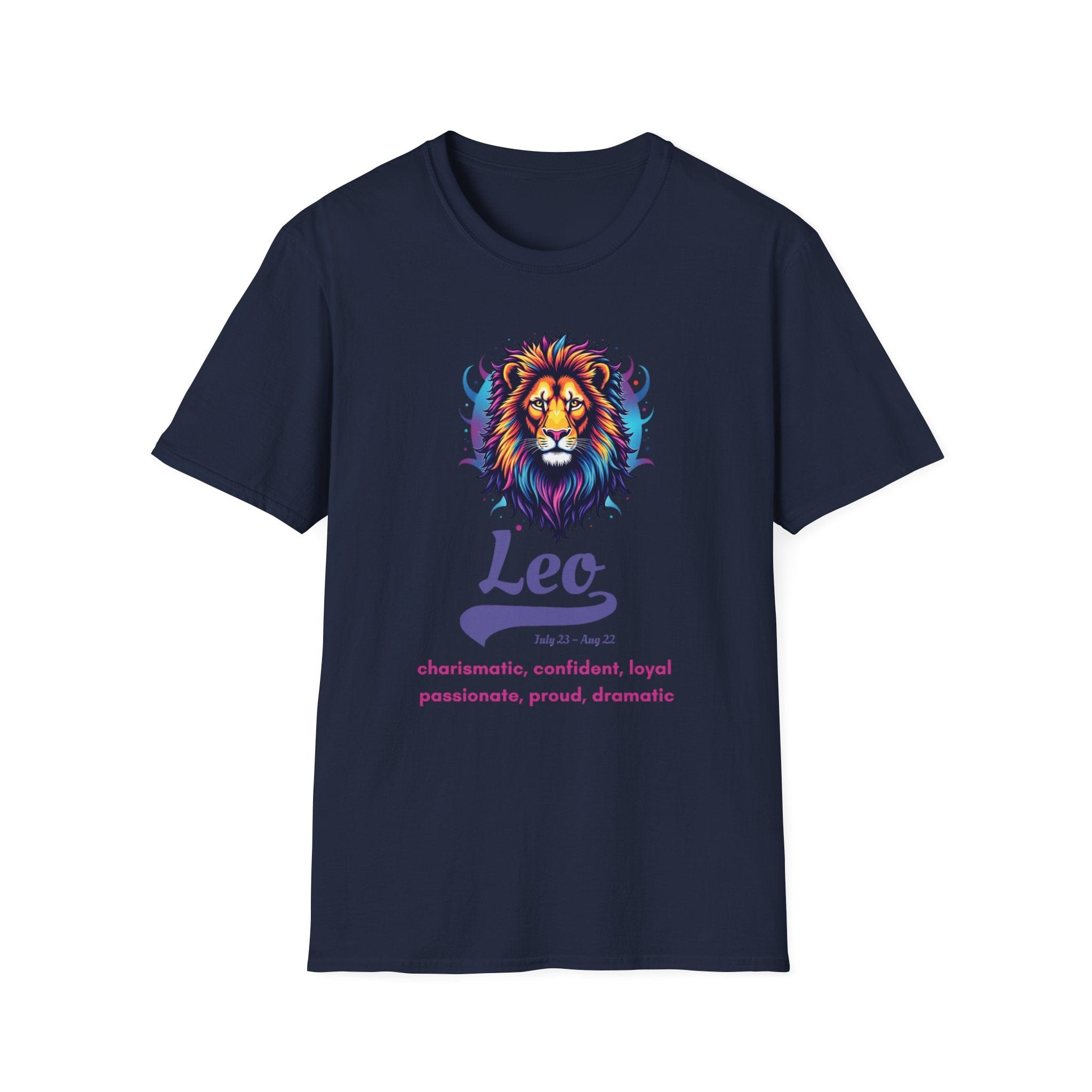 Printify T-Shirt Navy / S Leo T-Shirt Leo T-Shirt 26608021347501017582