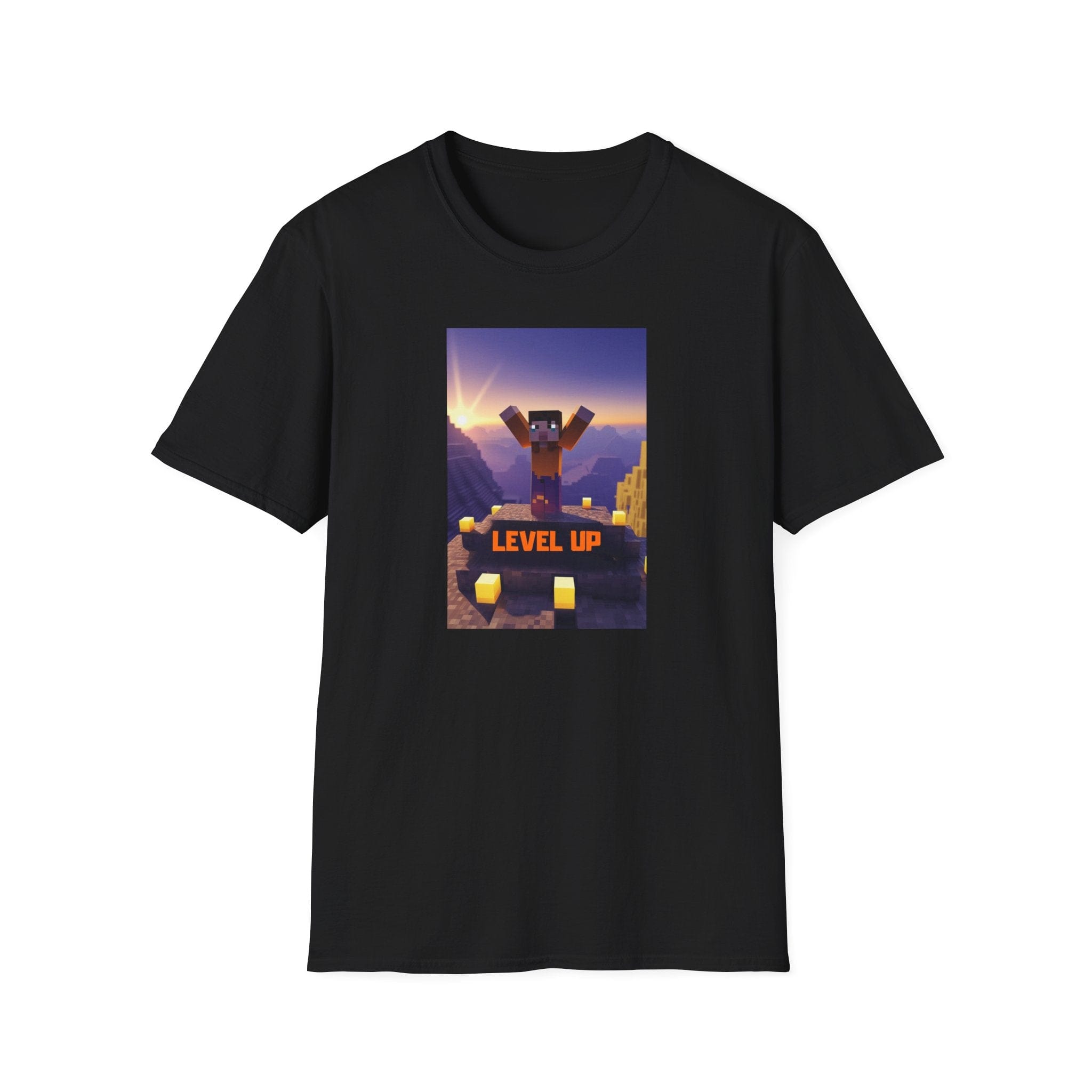 Printify T-Shirt Black / S Level Up Level Up 62354210677828006868