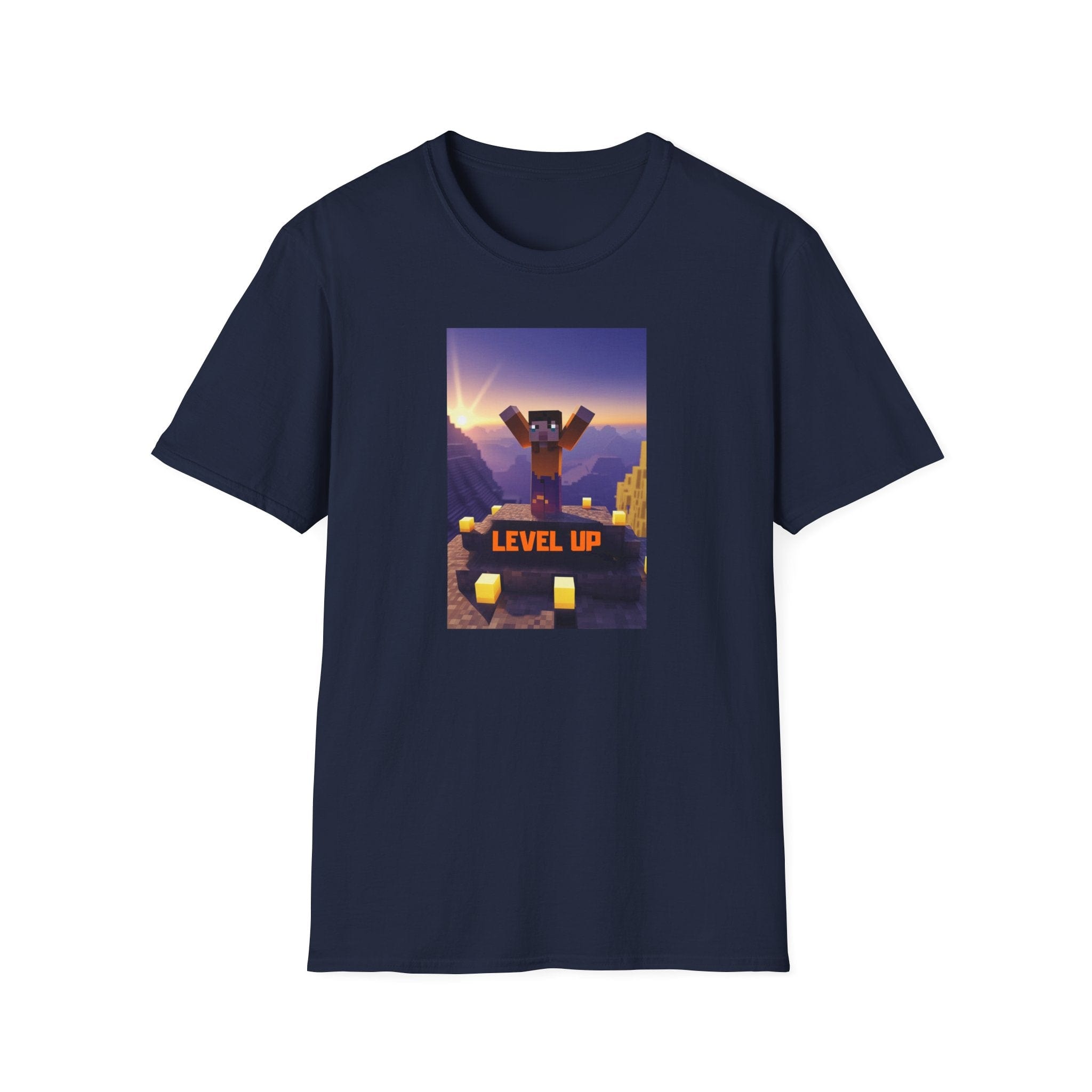 Printify T-Shirt Navy / S Level Up Level Up 15476141924067115766