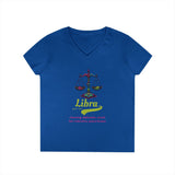 Printify V-neck S / Royal Libra Ladies' V-Neck T-Shirt Libra Ladies' V-Neck T-Shirt 23665503155680323408
