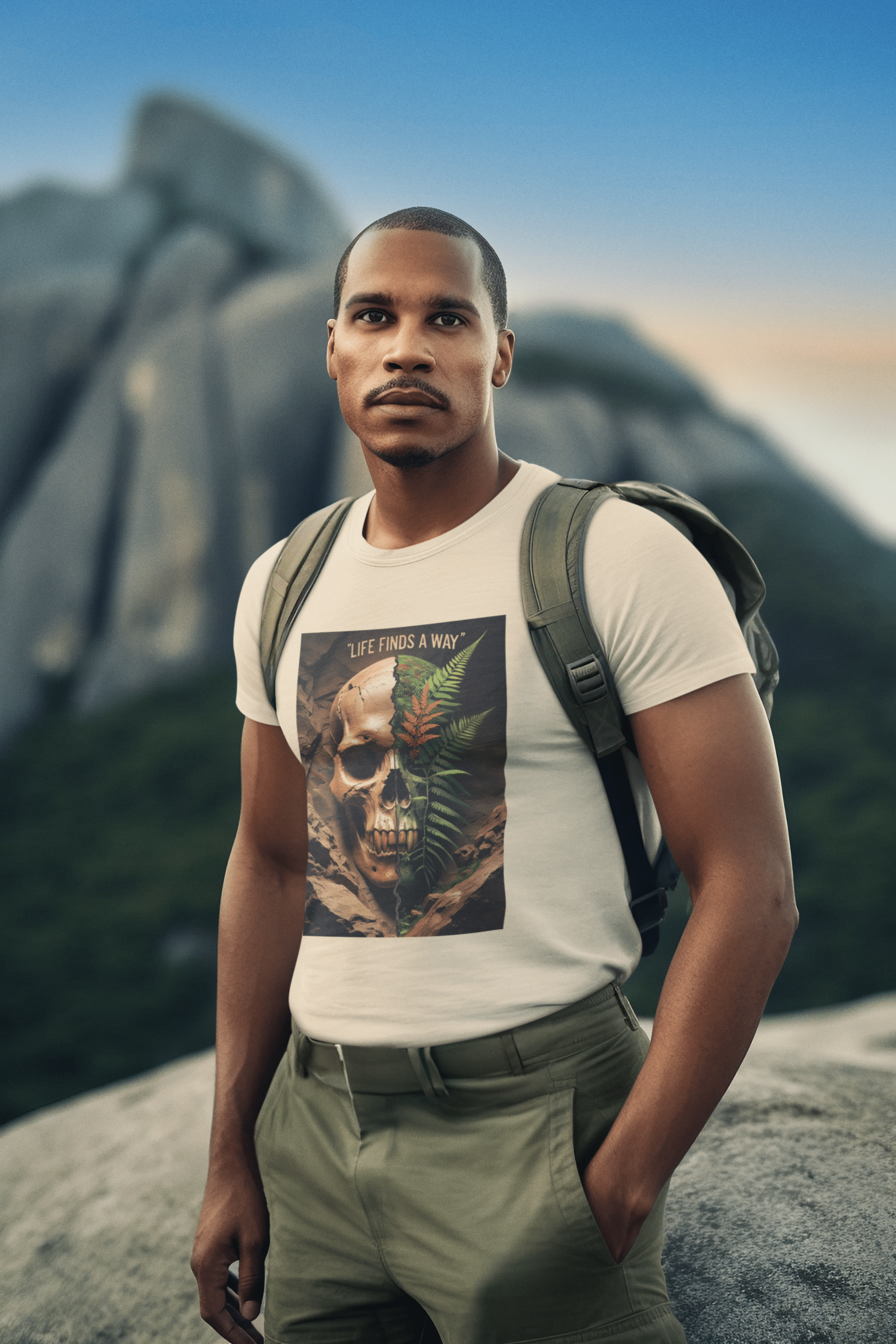 Printify T-Shirt Life Finds A Way T-Shirt Life Finds A Way T-Shirt