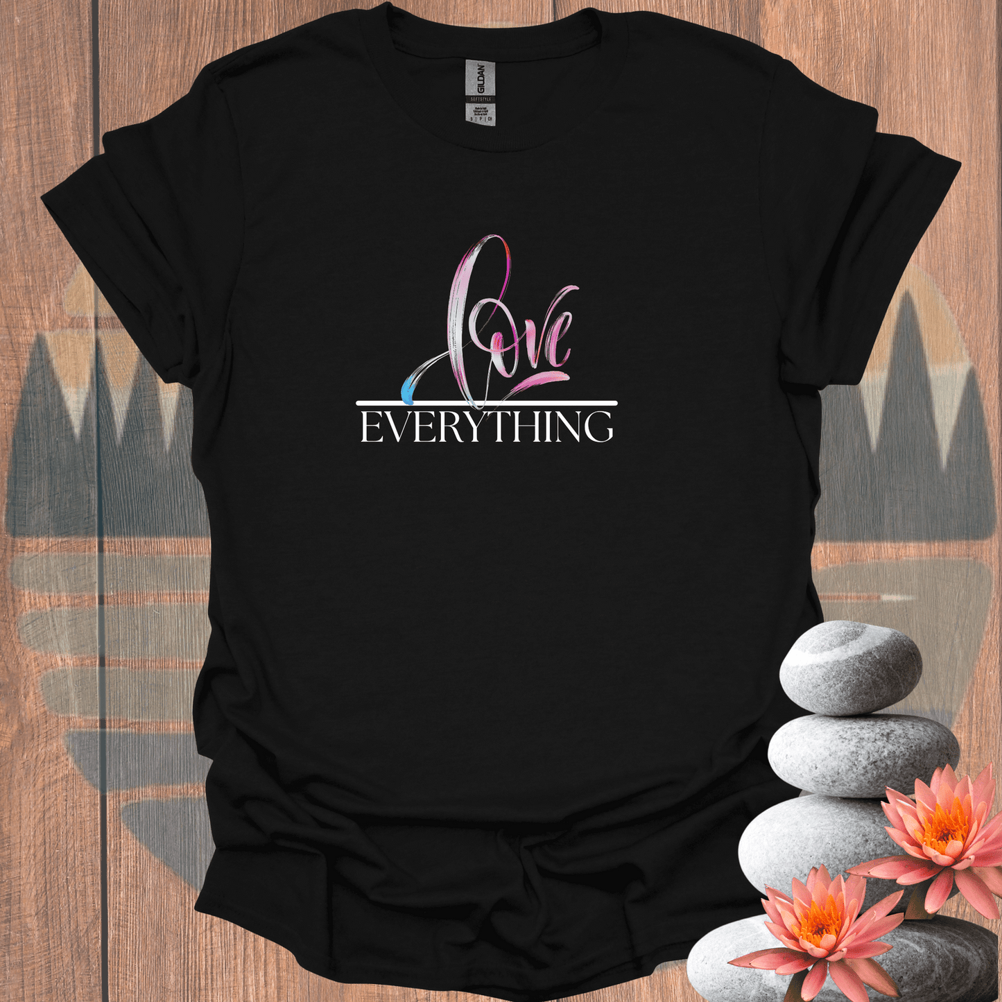 Printify T-Shirt Black / S Love Over Everything T-Shirt Love Over Everything T-Shirt 12441661930624342679