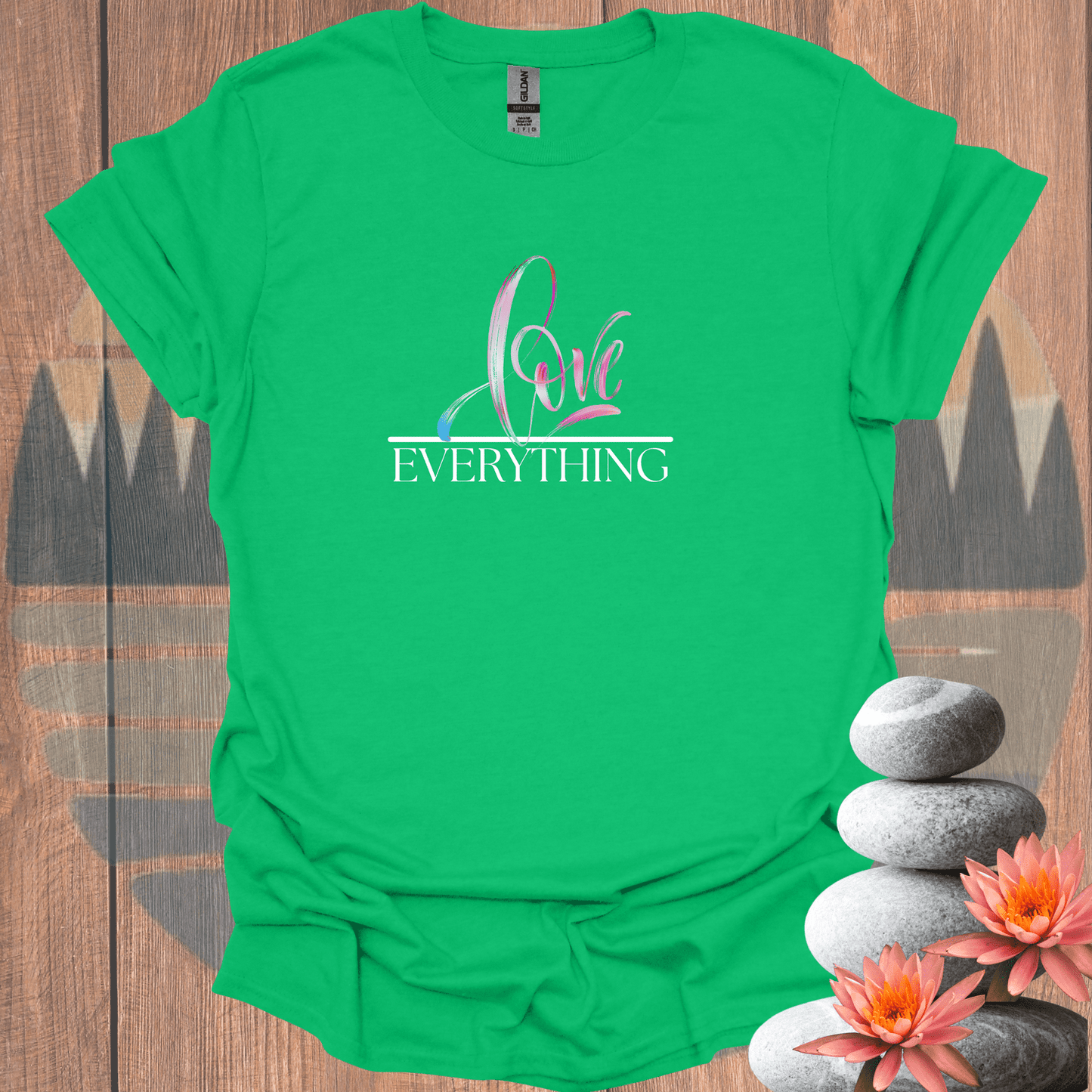 Printify T-Shirt Irish Green / S Love Over Everything T-Shirt Love Over Everything T-Shirt 33944987275106990885