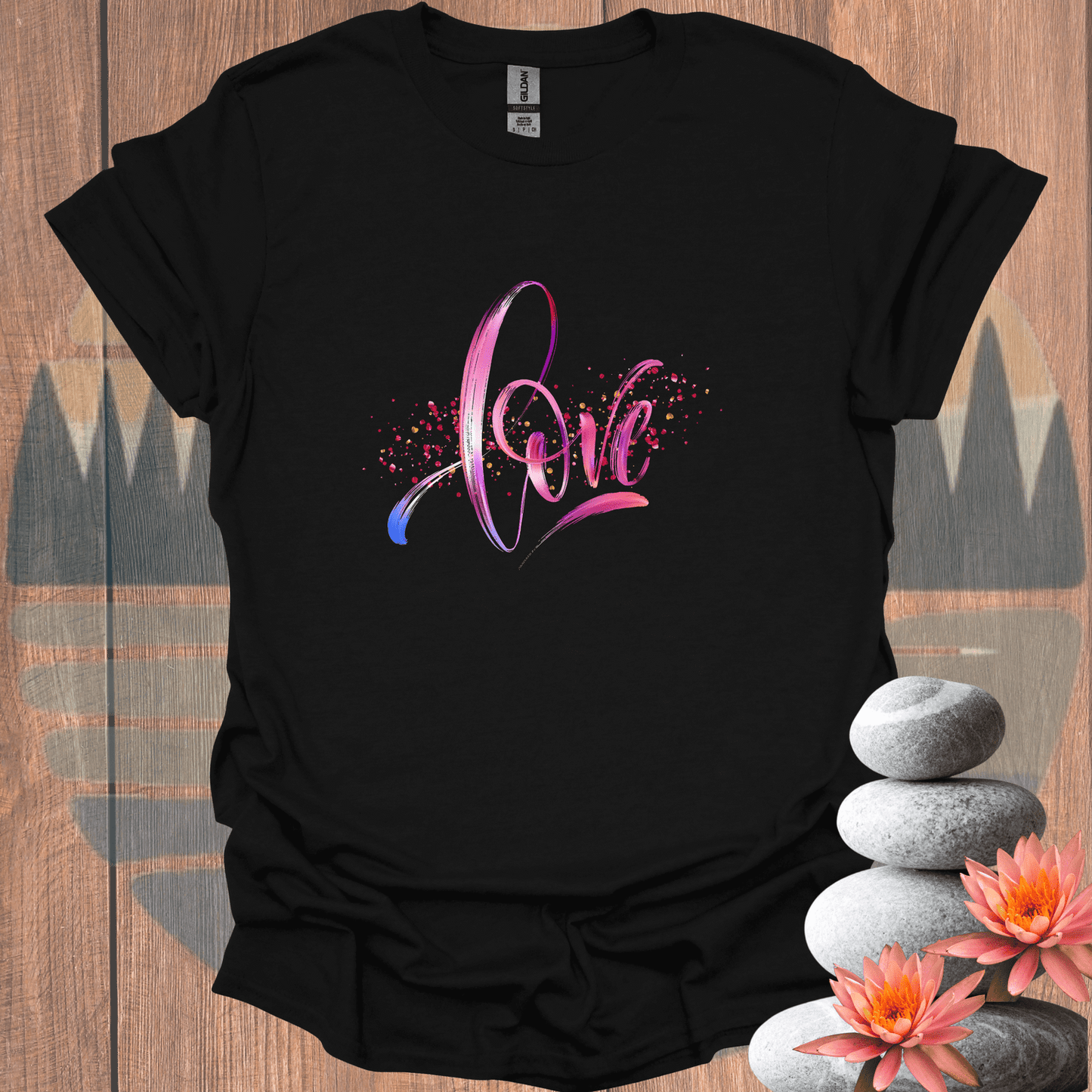 Printify T-Shirt Black / S Love T-Shirt Love T-Shirt 55069263476819077427