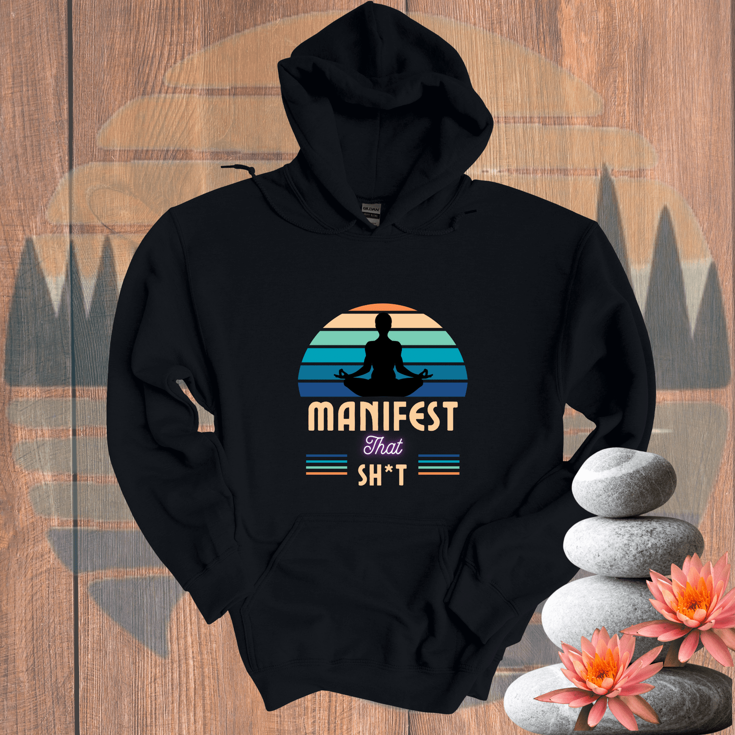 Printify Hoodie Black / S Manifest that Sh*t Hooded Sweatshirt Manifest that Sh*t Hooded Sweatshirt 15999431859014780946