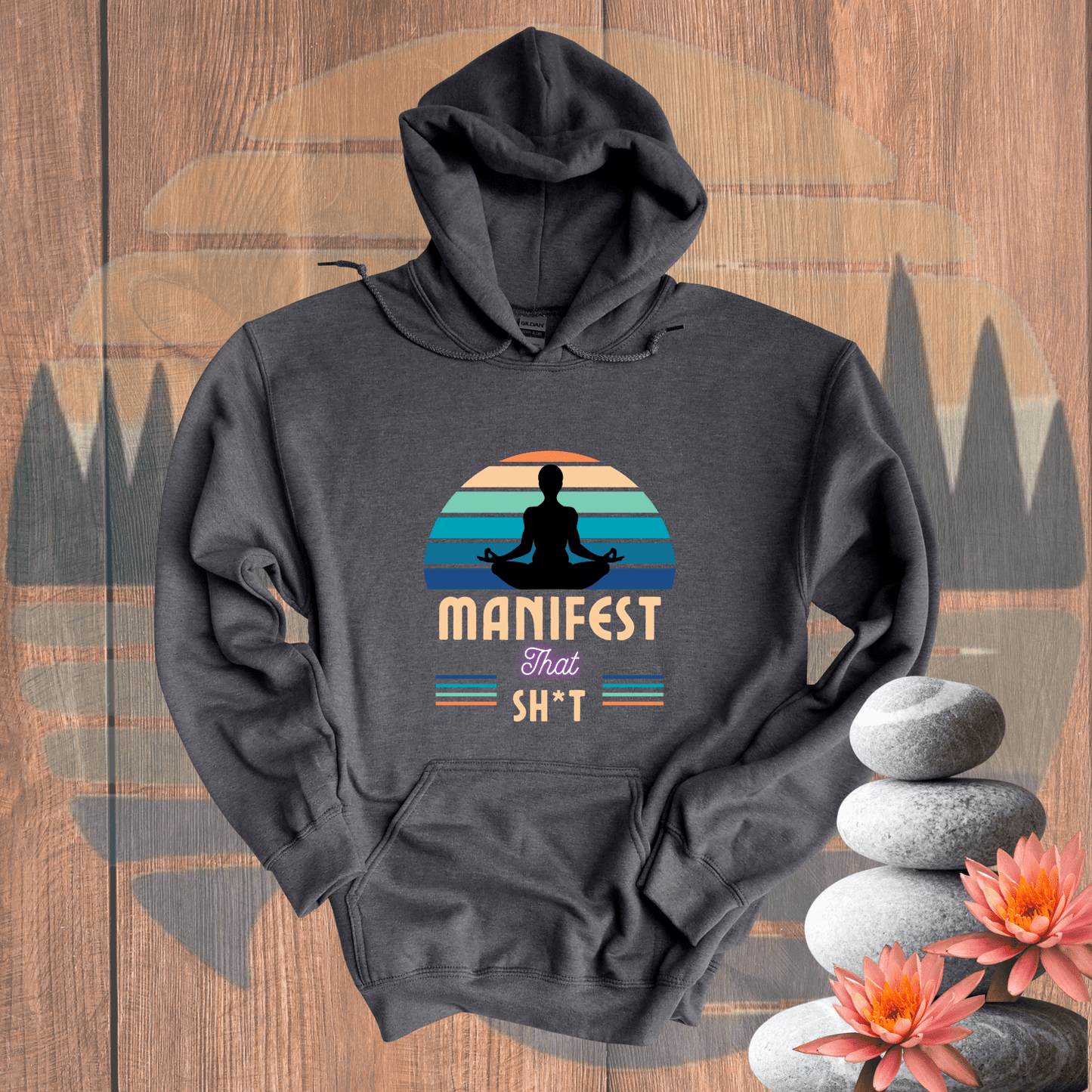 Printify Hoodie Dark Heather / S Manifest that Sh*t Hooded Sweatshirt Manifest that Sh*t Hooded Sweatshirt 10129506450361929480