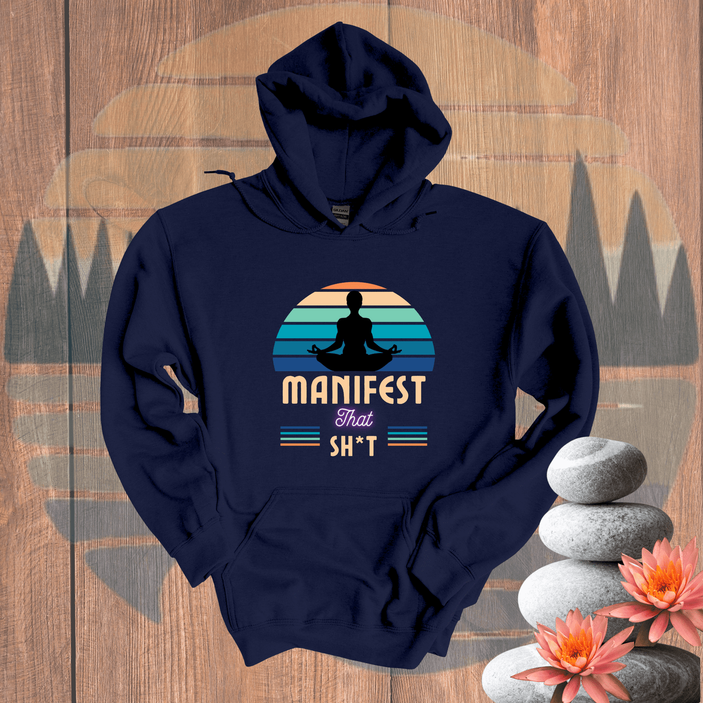 Printify Hoodie Navy / S Manifest that Sh*t Hooded Sweatshirt Manifest that Sh*t Hooded Sweatshirt 34809589296051606142