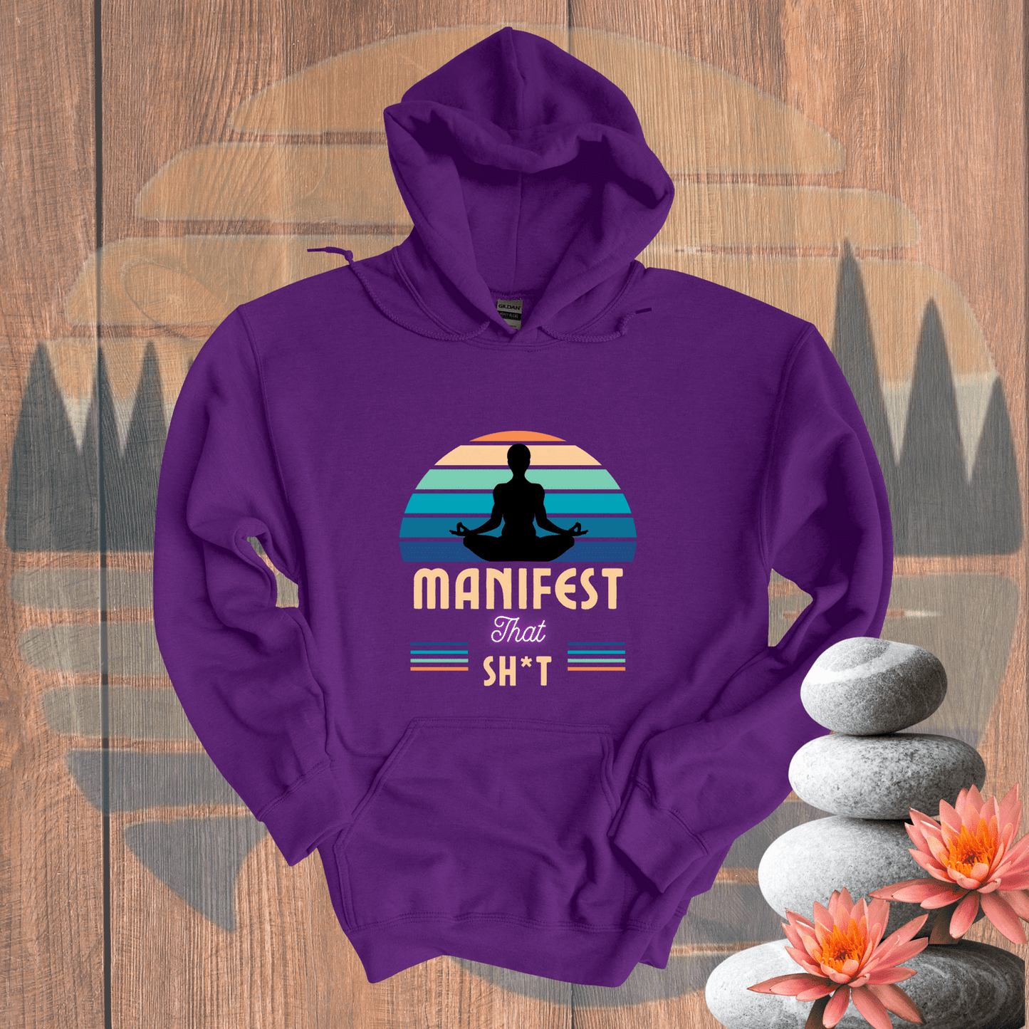 Printify Hoodie Purple / S Manifest that Sh*t Hooded Sweatshirt Manifest that Sh*t Hooded Sweatshirt 47332343715546581792