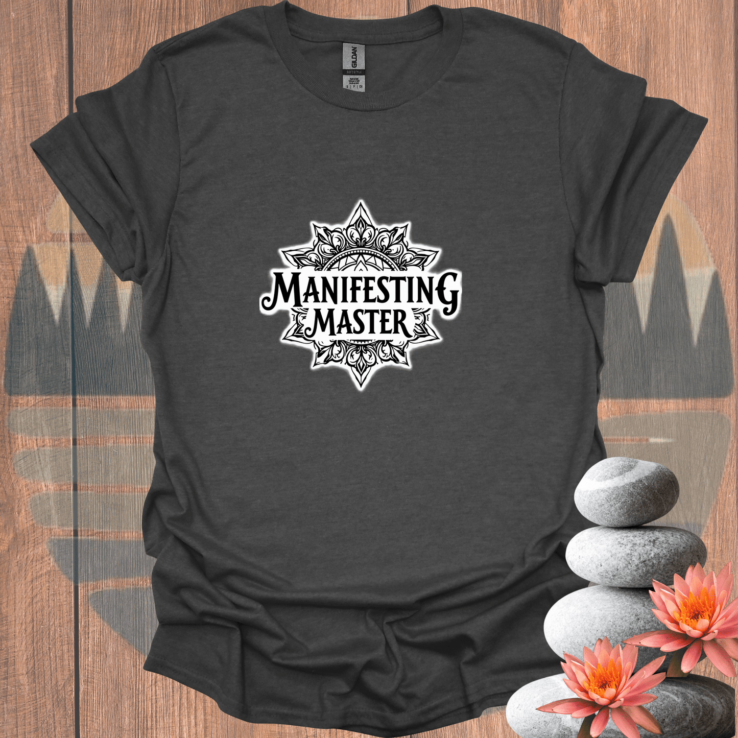 Printify T-Shirt Dark Heather / S Manifesting Master Mandala T-Shirt Manifesting Master Mandala T-Shirt 44708383815085469828