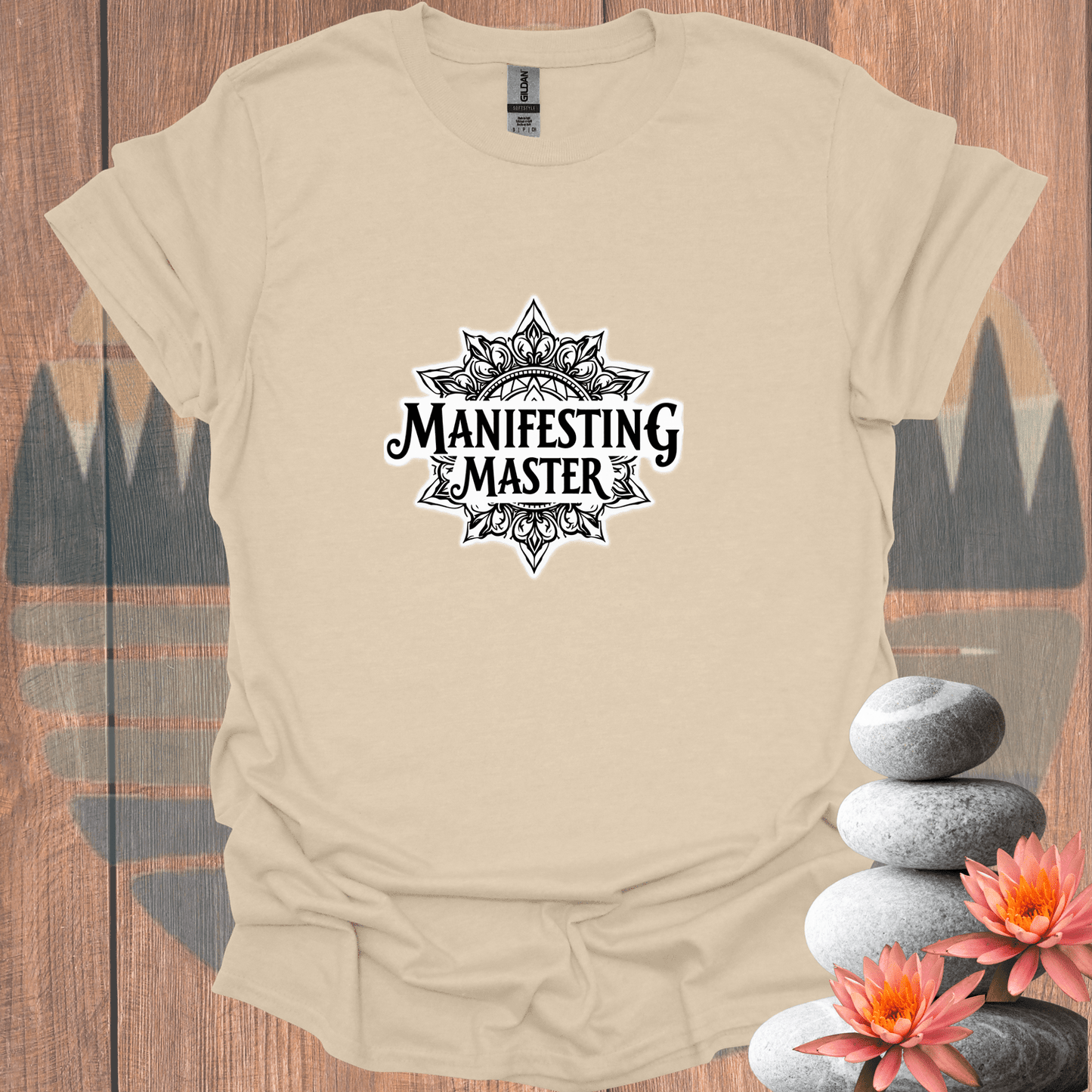 Printify T-Shirt Sand / S Manifesting Master Mandala T-Shirt Manifesting Master Mandala T-Shirt 29607881189175951073