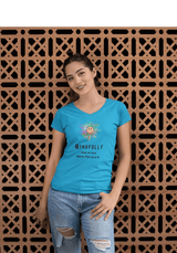 Printify V-neck Mindfully Aware V-Neck Mindfully Aware V-Neck