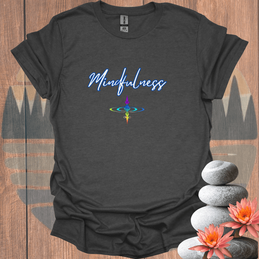 Printify T-Shirt Dark Heather / S Mindfulness T-Shirt Mindfulness T-Shirt 28556171984801516509