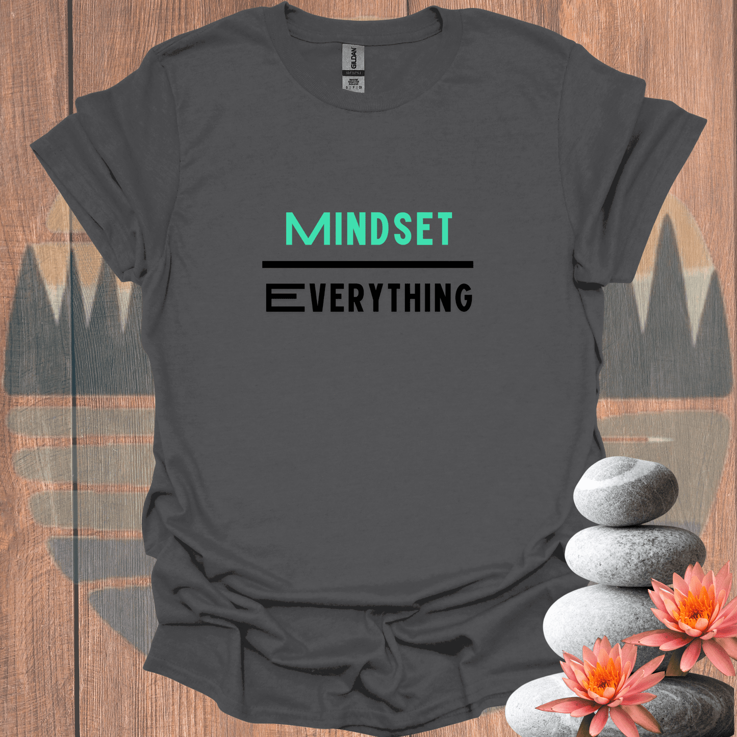 Printify T-Shirt Charcoal / S Mindset Over Everything T-Shirt Mindset Over Everything T-Shirt 21662067715244282686