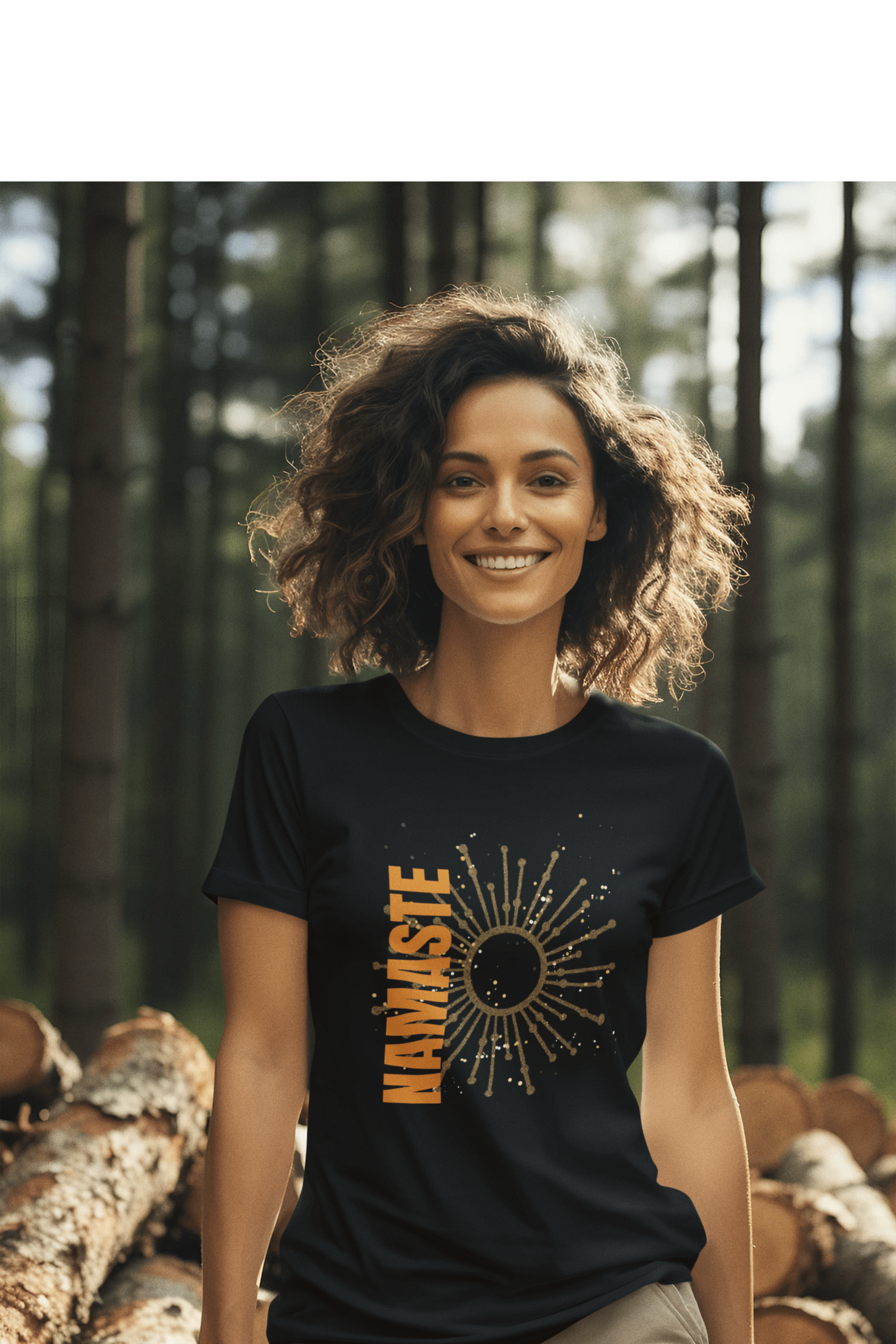 Printify T-Shirt Namaste Sun T-Shirt Namaste Sun T-Shirt