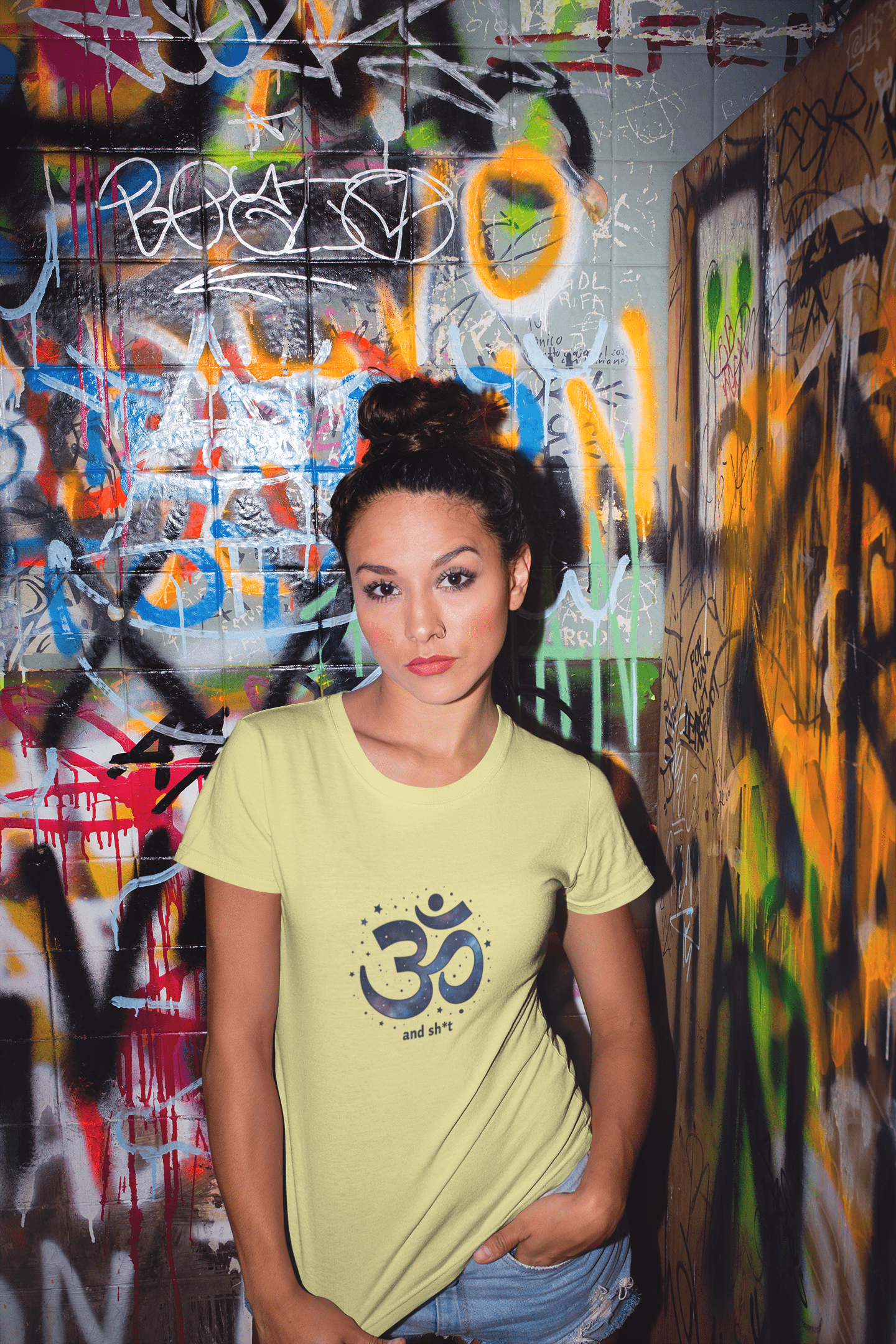 Printify T-Shirt Om and Sh*t T-Shirt Om and Sh*t T-Shirt