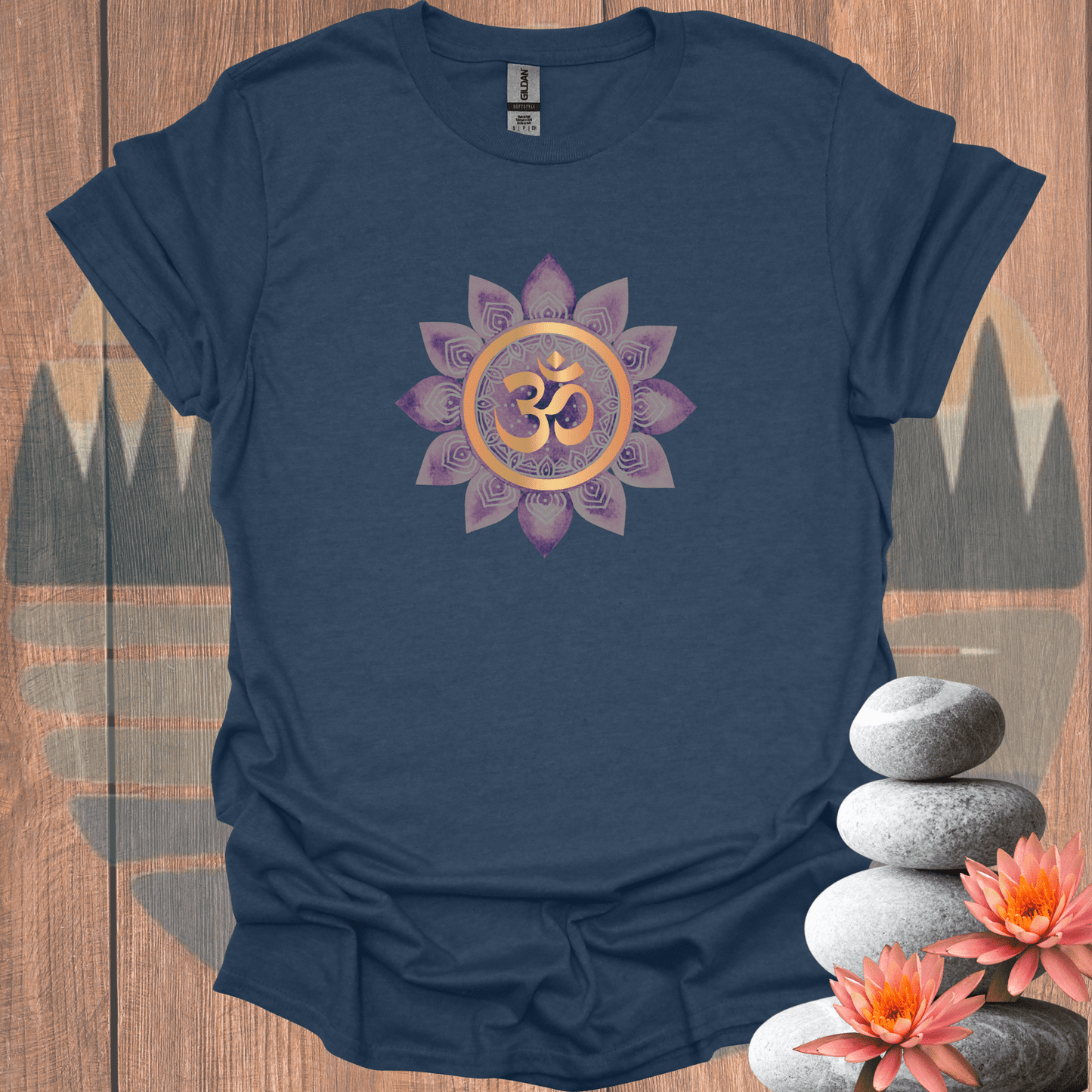 Printify T-Shirt Heather Indigo / S Om T-Shirt Om T-Shirt 87827852737971406534