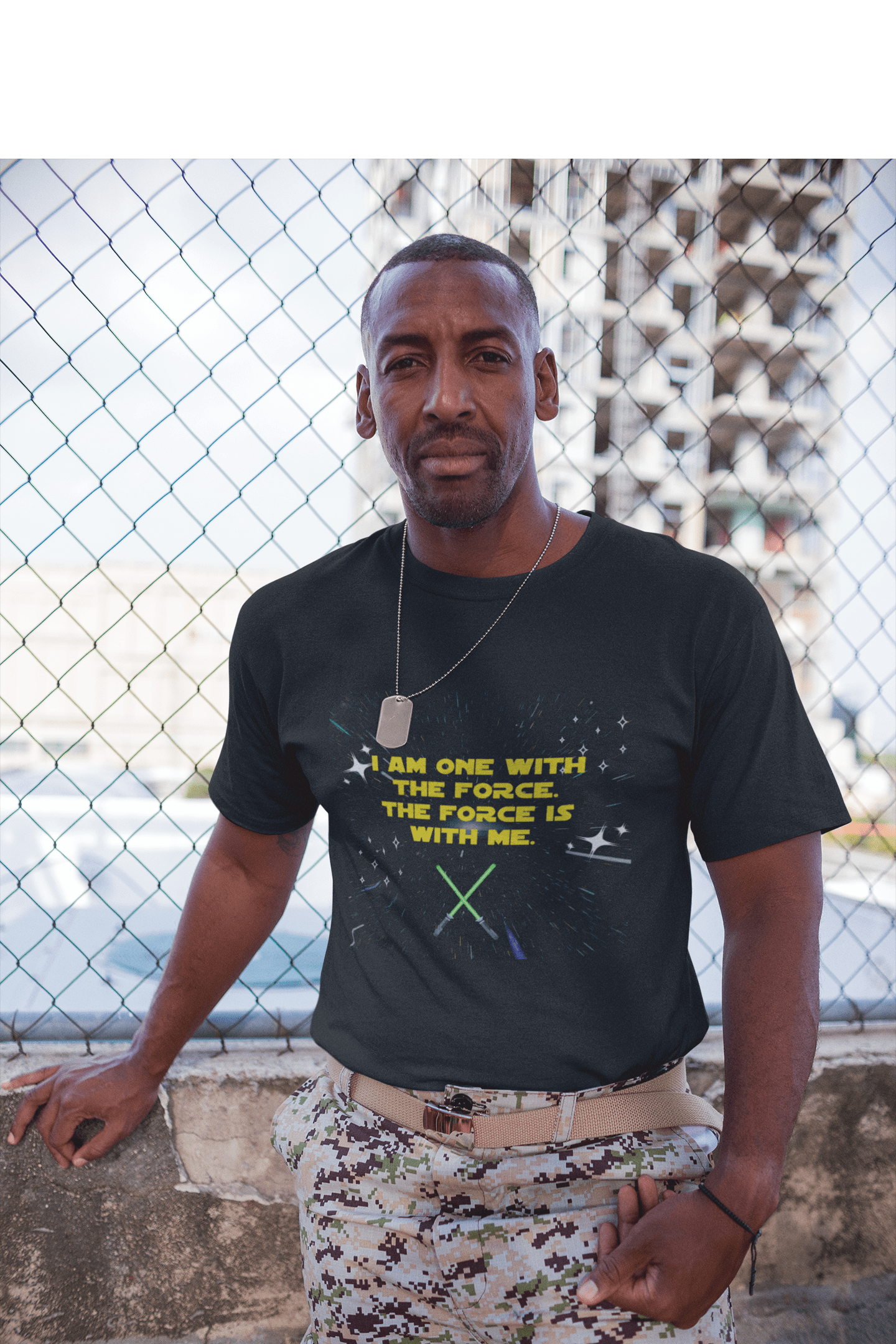 Printify T-Shirt One With The Force T-Shirt One With The Force T-Shirt