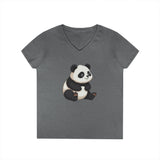 Printify V-neck S / Graphite Heather Panda Me This V-Neck T-Shirt Panda Me This V-Neck T-Shirt 19901444710753058442