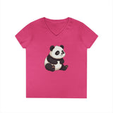 Printify V-neck S / Heliconia Panda Me This V-Neck T-Shirt Panda Me This V-Neck T-Shirt 91564659587388256464