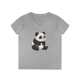 Printify V-neck S / Sport Grey Panda Me This V-Neck T-Shirt Panda Me This V-Neck T-Shirt 24028876634507716288