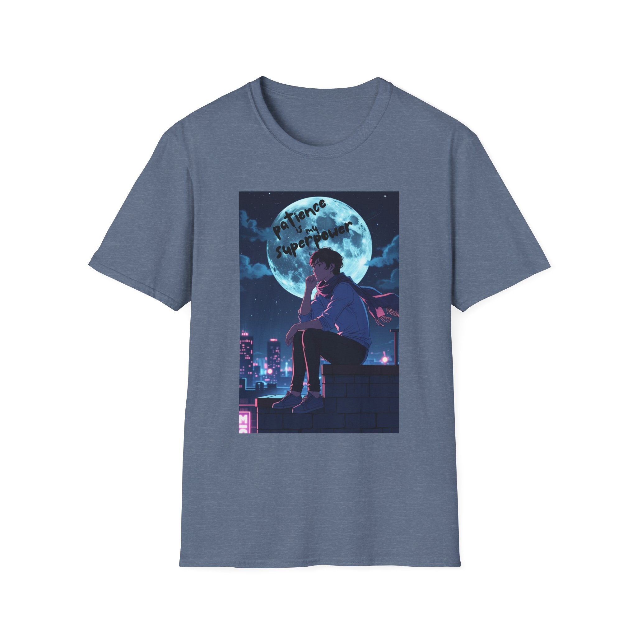 Printify T-Shirt Heather Indigo / S Patience Superpower Patience Superpower 30241216513266513694