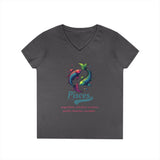 Printify V-neck S / Charcoal Pisces Ladies' V-Neck T-Shirt Pisces Ladies' V-Neck T-Shirt 22354191204211446690