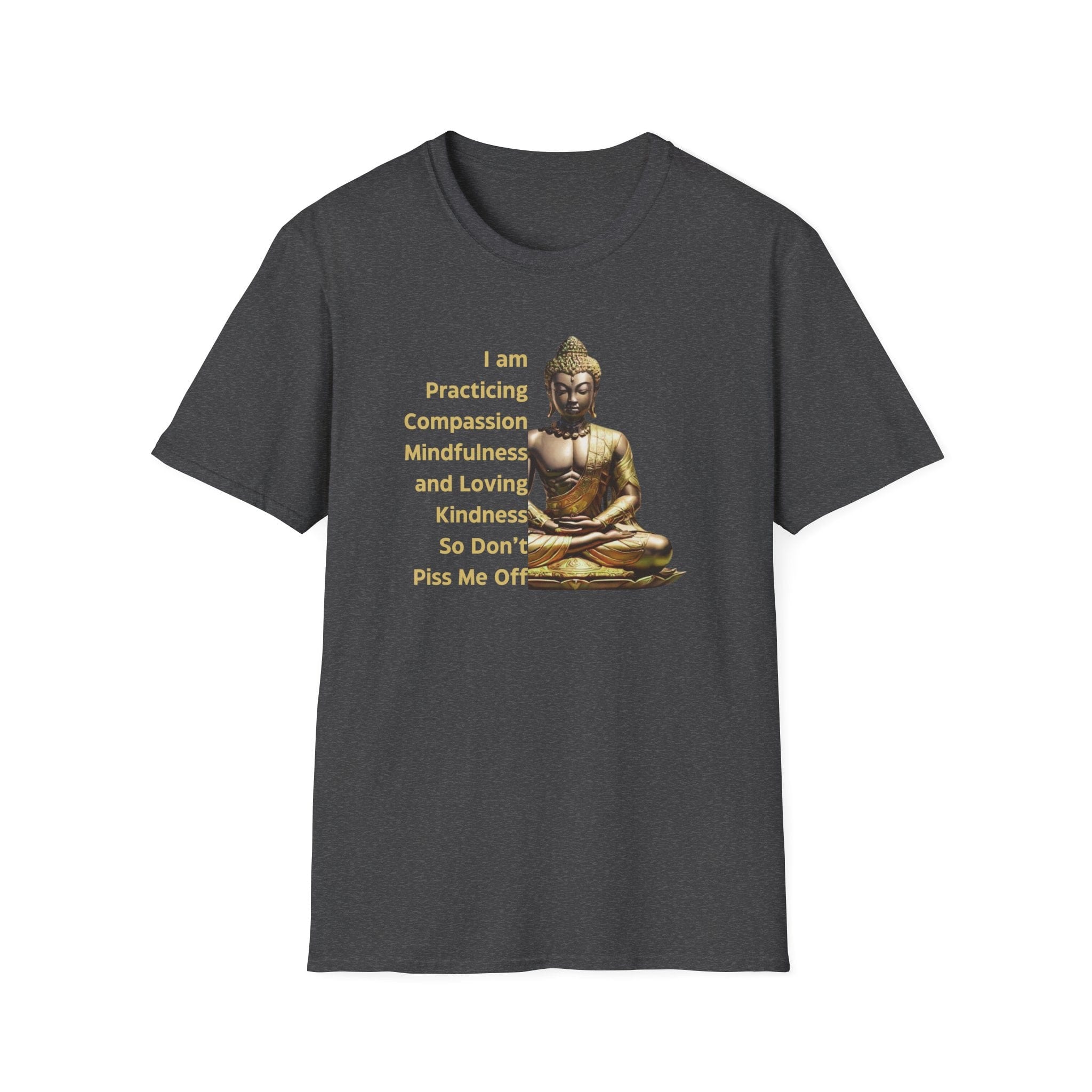 Printify T-Shirt Dark Heather / S Practicing Compassion T-Shirt Practicing Compassion T-Shirt 31613986663069196590