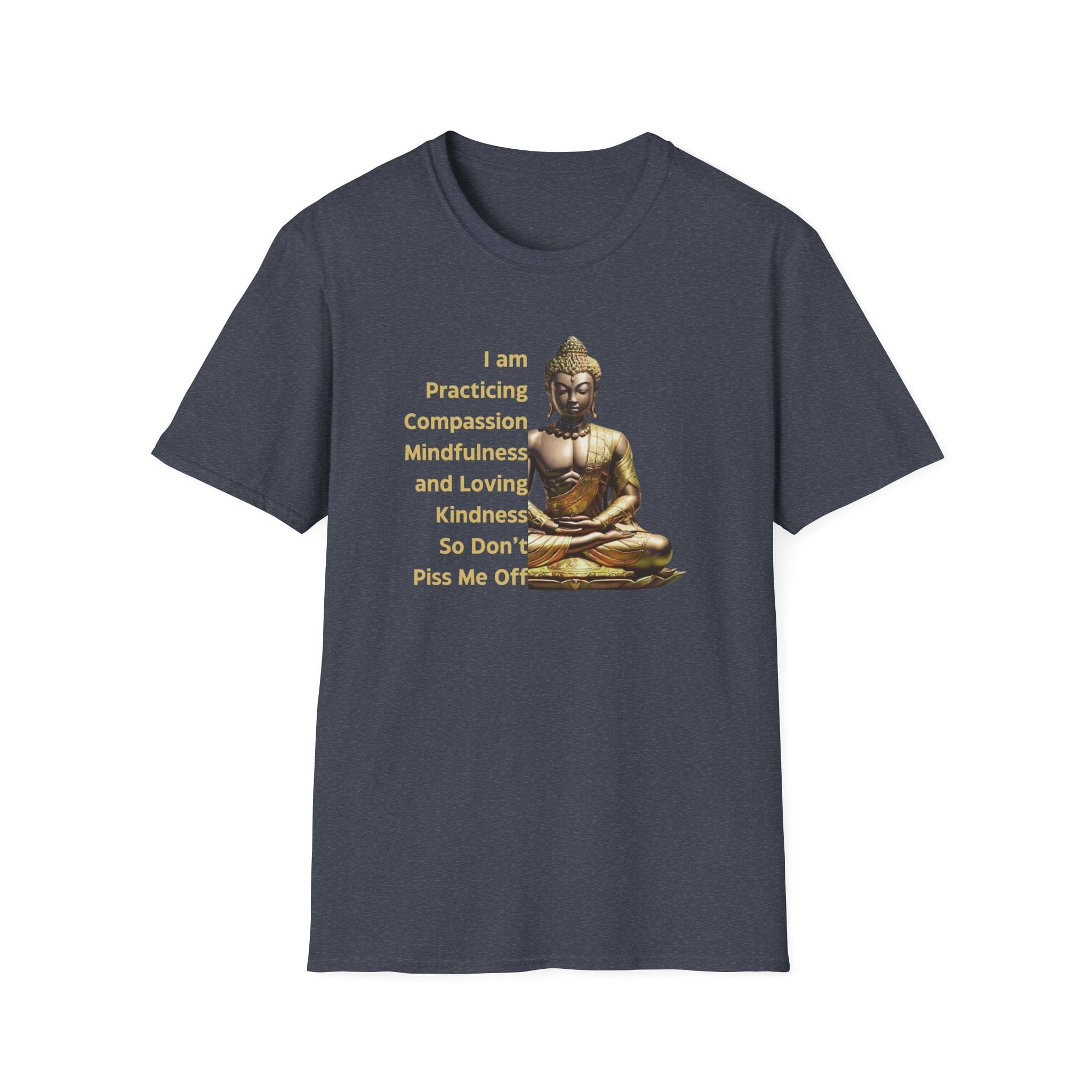 Printify T-Shirt Heather Navy / S Practicing Compassion T-Shirt Practicing Compassion T-Shirt 14181185452879235510