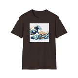 Printify T-Shirt Dark Chocolate / S Ride the Waves T-Shirt Ride the Waves T-Shirt 76634306163961925777