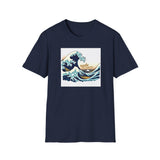 Printify T-Shirt Navy / S Ride the Waves T-Shirt Ride the Waves T-Shirt 24014999614465898867
