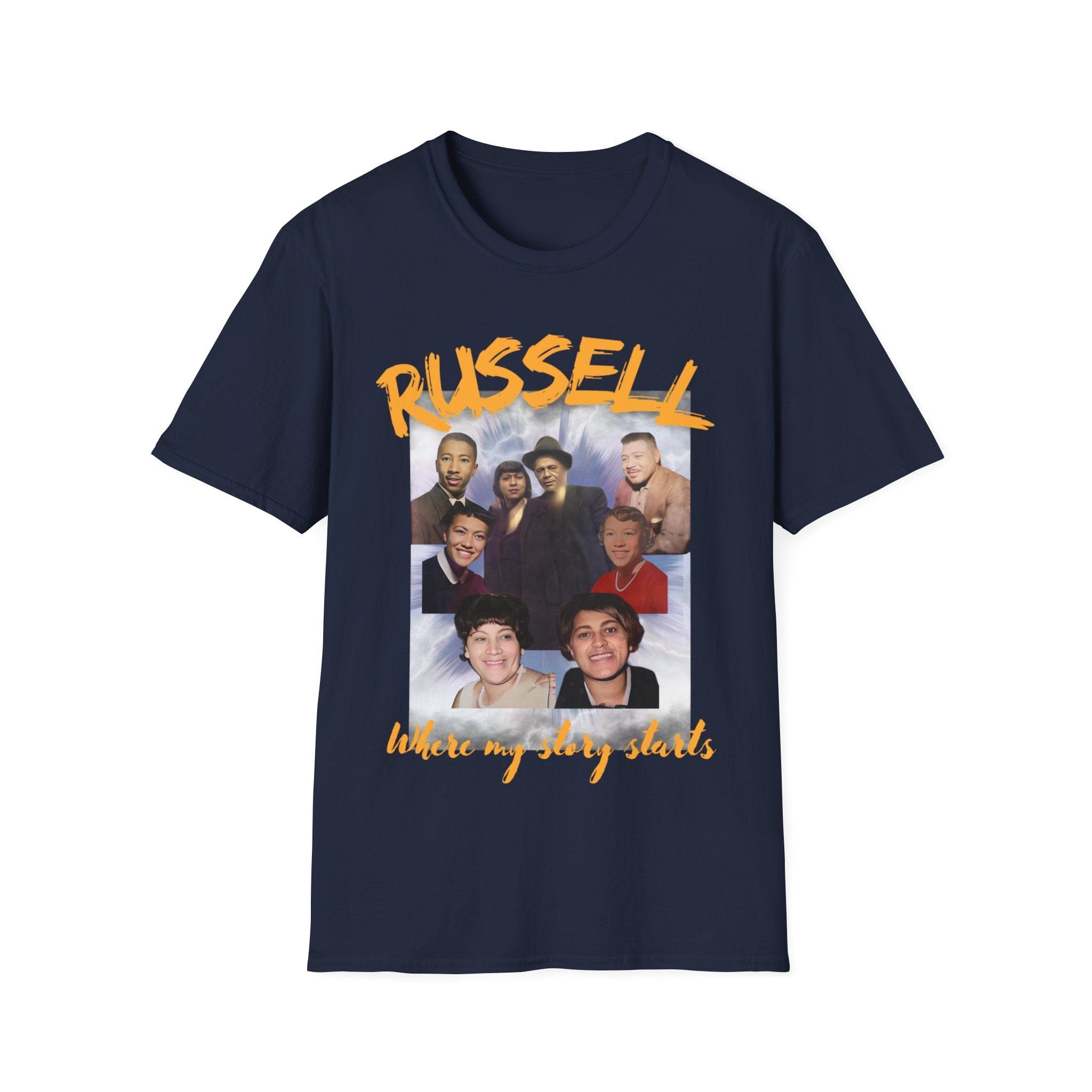 Printify T-Shirt Navy / S Russell Family Reunion Special Edition T-Shirt - Where My Story Starts" Russell Family Reunion Special Edition T-Shirt - Where My Story Starts" 91627654341503883992