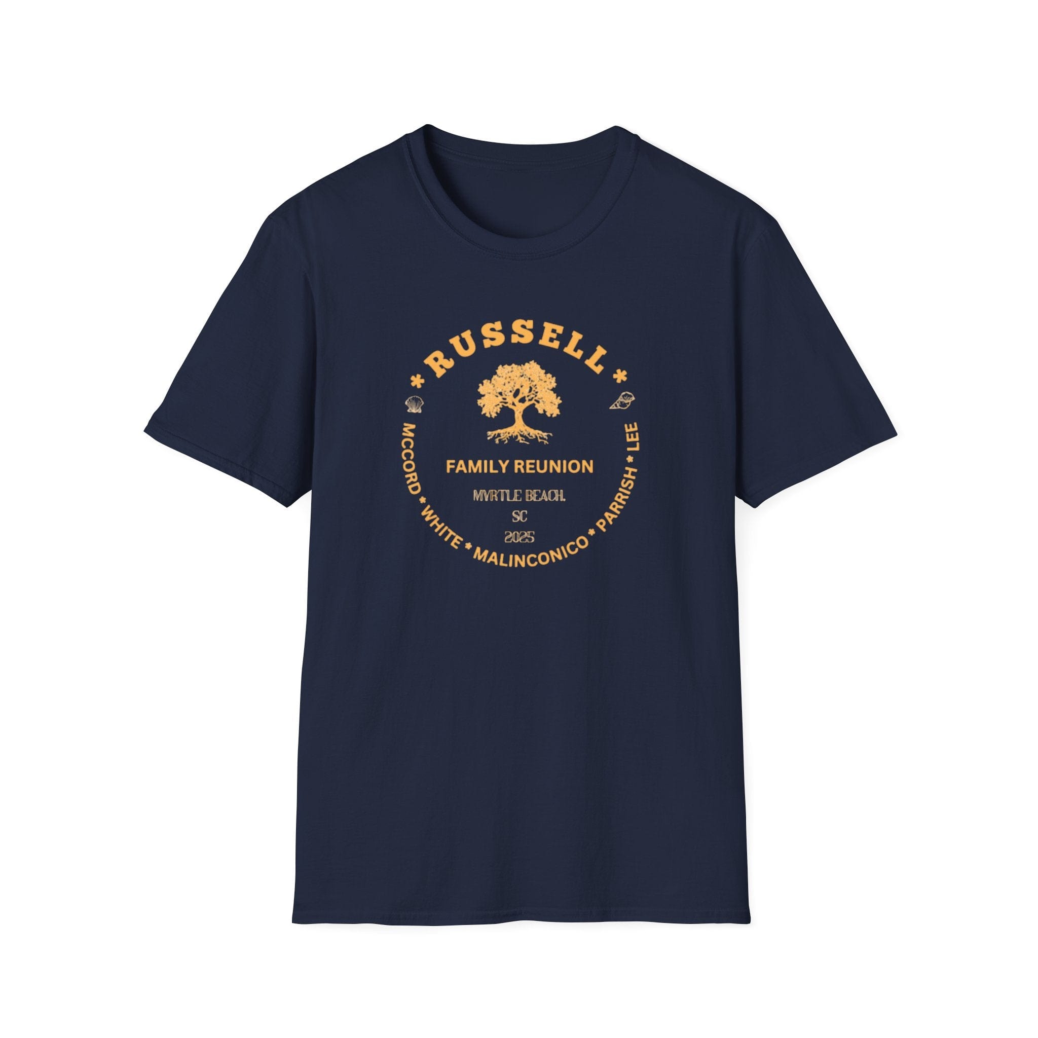 Printify T-Shirt Navy / S Russell Family Reunion T-Shirt-Unisex Softstyle Tee Russell Family Reunion T-Shirt-Unisex Softstyle Tee 28814577800361775943