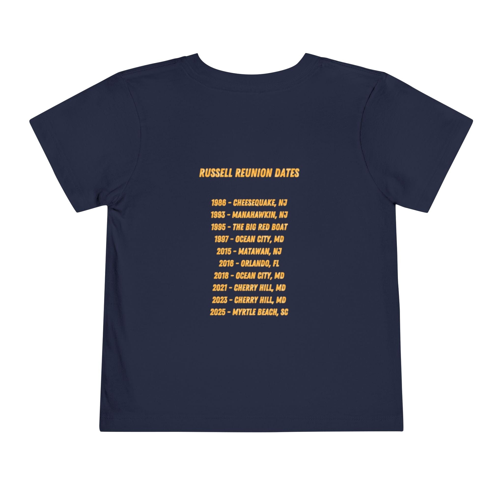 Printify Kids clothes Russell Family Reunion Toddler Tee Russell Family Reunion Toddler Tee