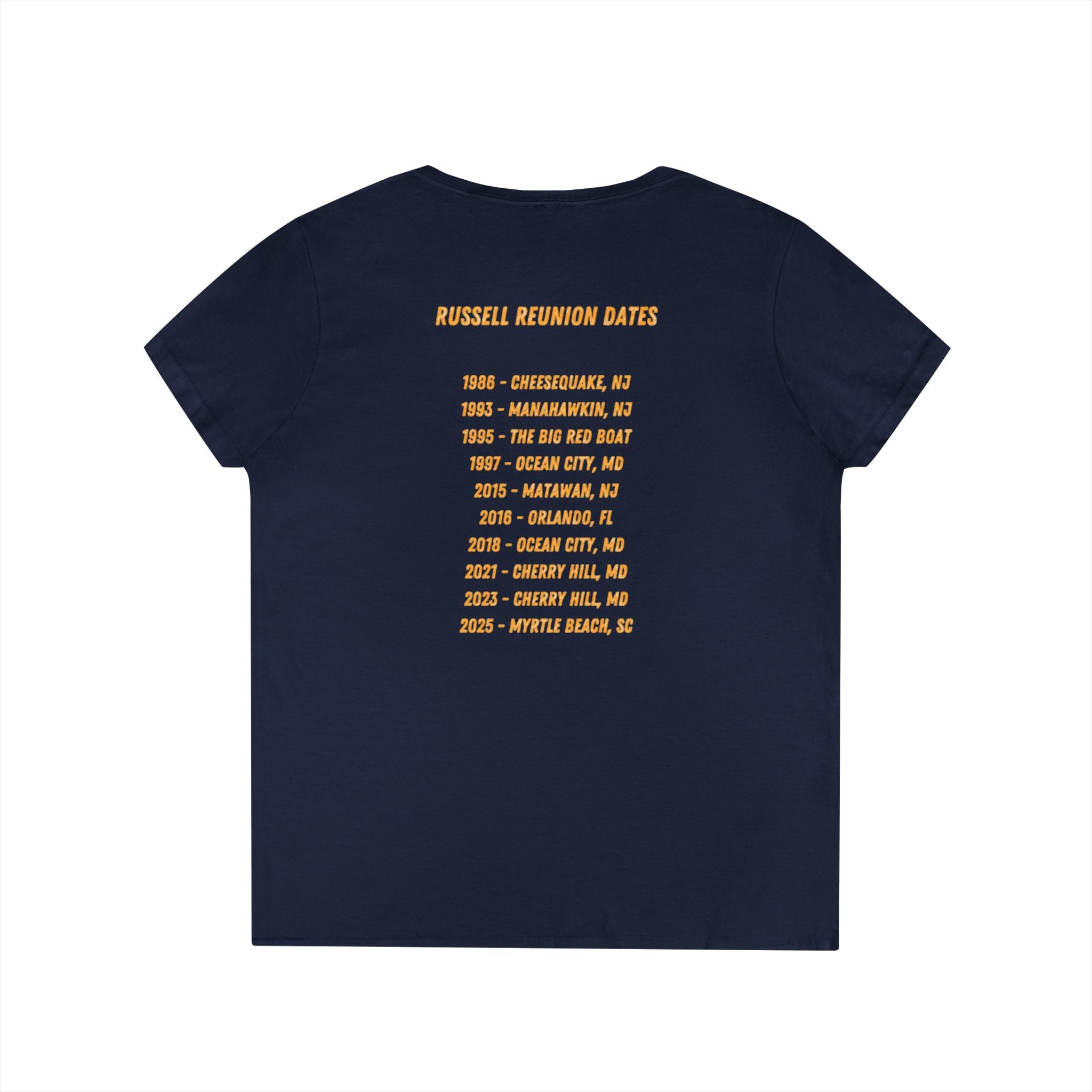 Printify V-neck Russell Family Reunion V-Neck T-Shirt Russell Family Reunion V-Neck T-Shirt