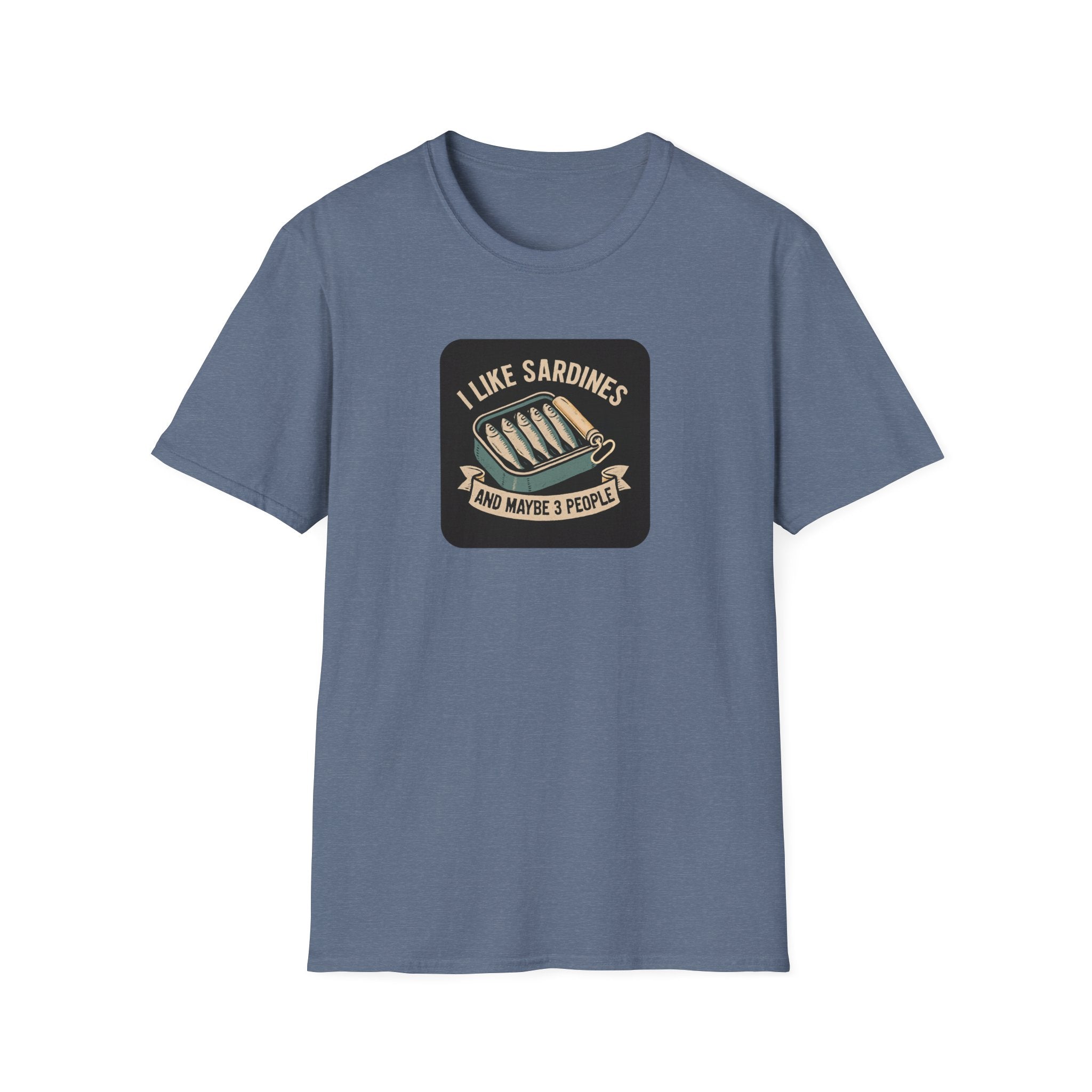 Printify T-Shirt Heather Indigo / S Sardine Lover T-Shirt Sardine Lover T-Shirt 12191660624286248458