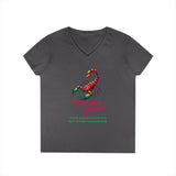Printify V-neck S / Charcoal Scorpio Ladies' V-Neck T-Shirt Scorpio Ladies' V-Neck T-Shirt 29127406543565322904