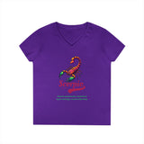 Printify V-neck S / Purple Scorpio Ladies' V-Neck T-Shirt Scorpio Ladies' V-Neck T-Shirt 27432658722087780420