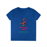 Printify V-neck S / Royal Scorpio Ladies' V-Neck T-Shirt Scorpio Ladies' V-Neck T-Shirt 25825124614067499806