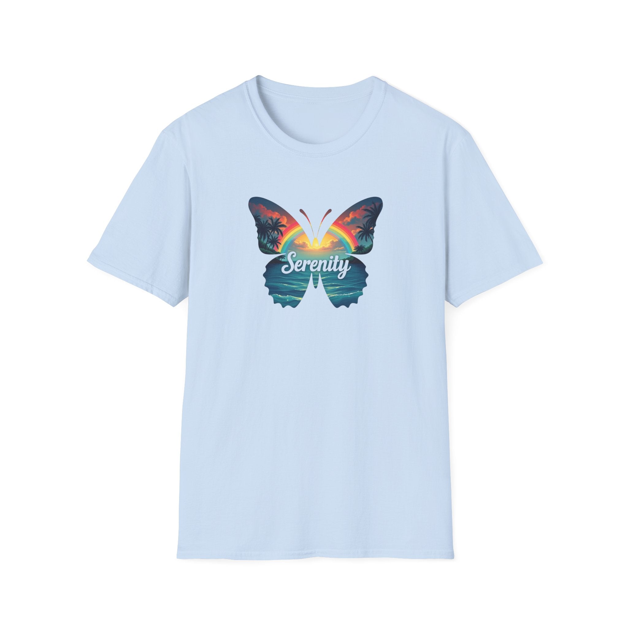 Printify T-Shirt Light Blue / S Serenity T-Shirt Serenity T-Shirt 24055815213693310182