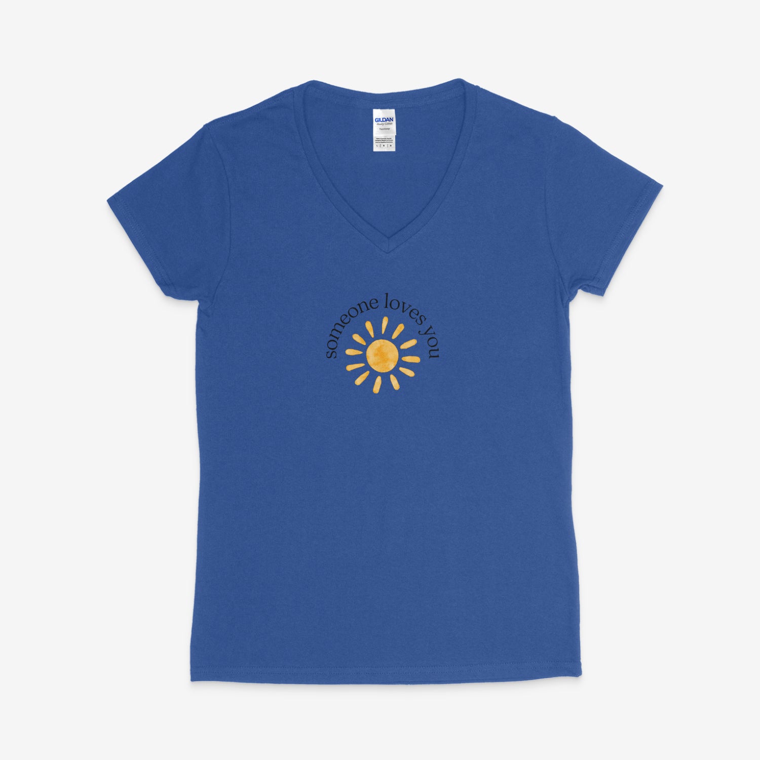 Printify V-neck S / Royal Someone Loves You V-Neck Someone Loves You V-Neck 74017958142158836497