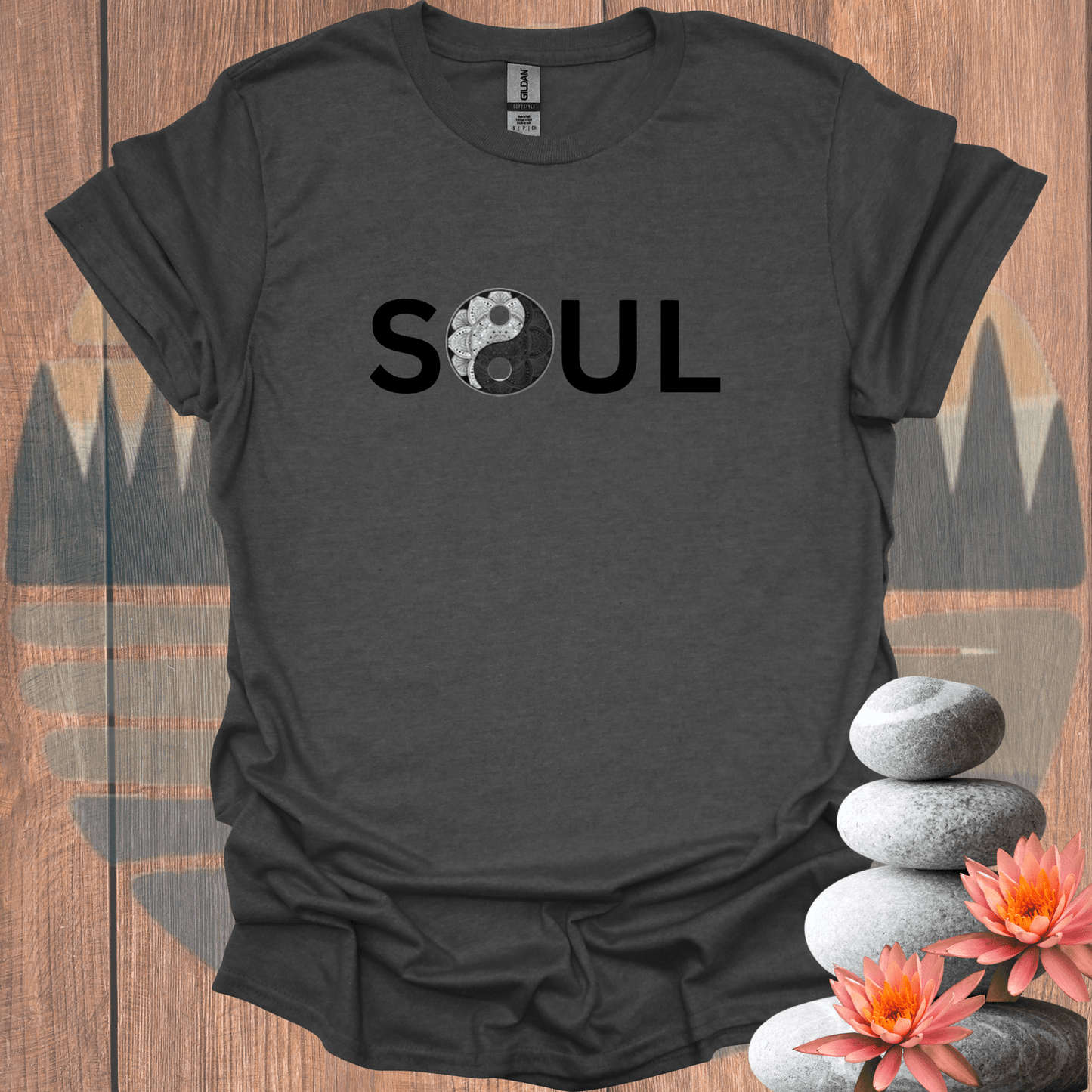 Printify T-Shirt Dark Heather / S SOUL Lace T-Shirt SOUL Lace T-Shirt 18321391261171858348