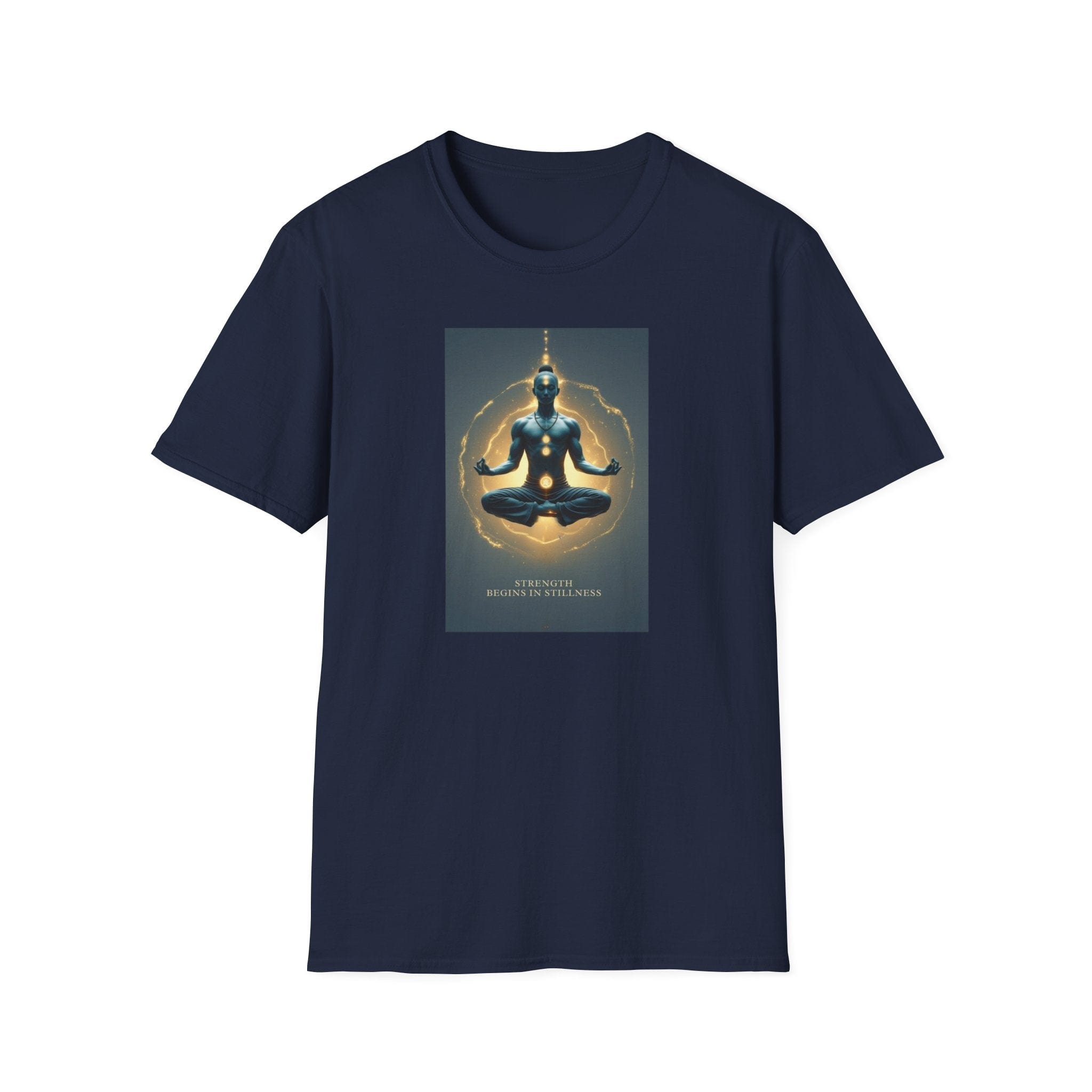 Printify T-Shirt Navy / S Stillness Stillness 26042190316494717279