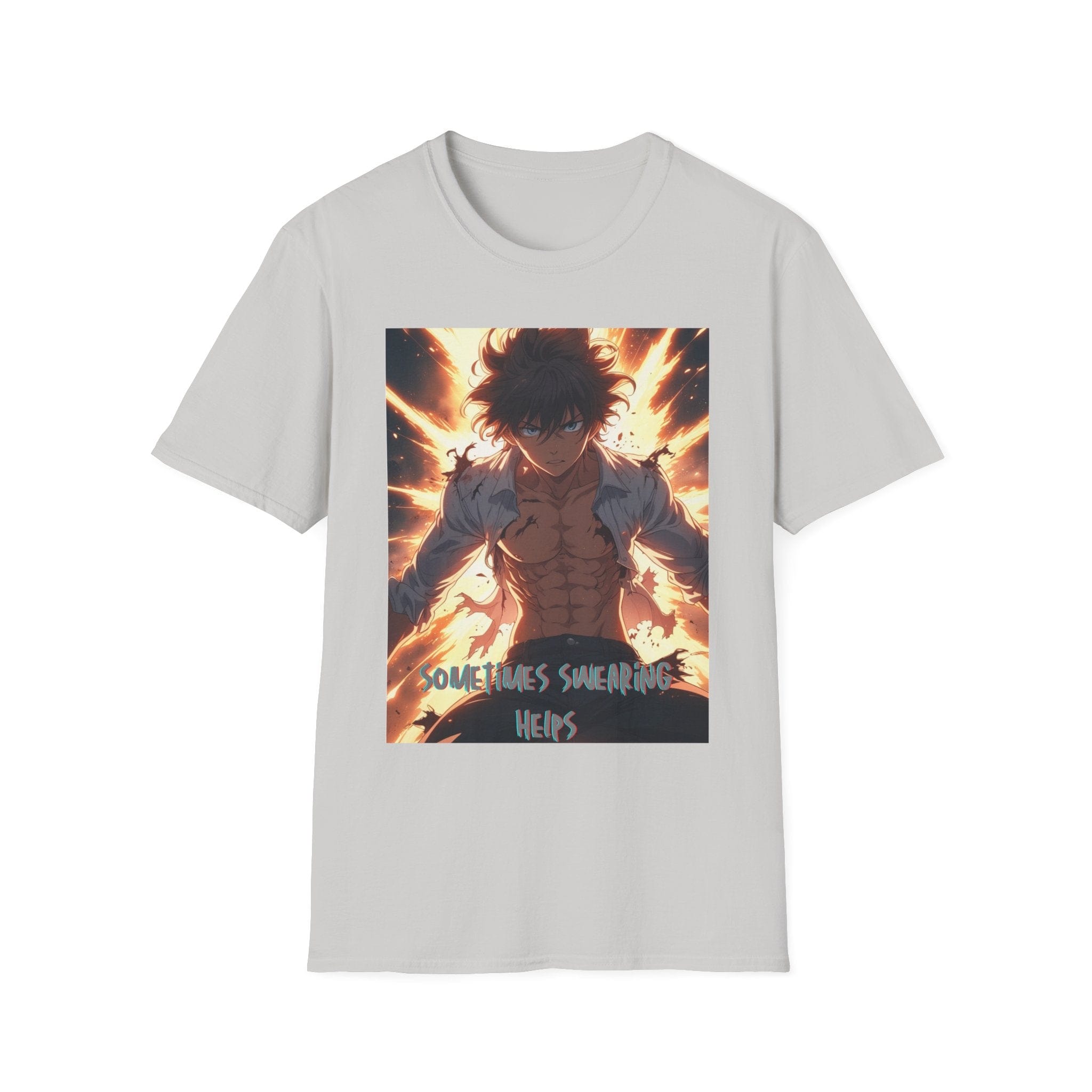 Printify T-Shirt Ice Grey / S Swearing Helps Swearing Helps 27876271405929758416