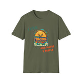 Printify T-Shirt Military Green / S Tacos and 3 People Tacos and 3 People 62080923119093636708