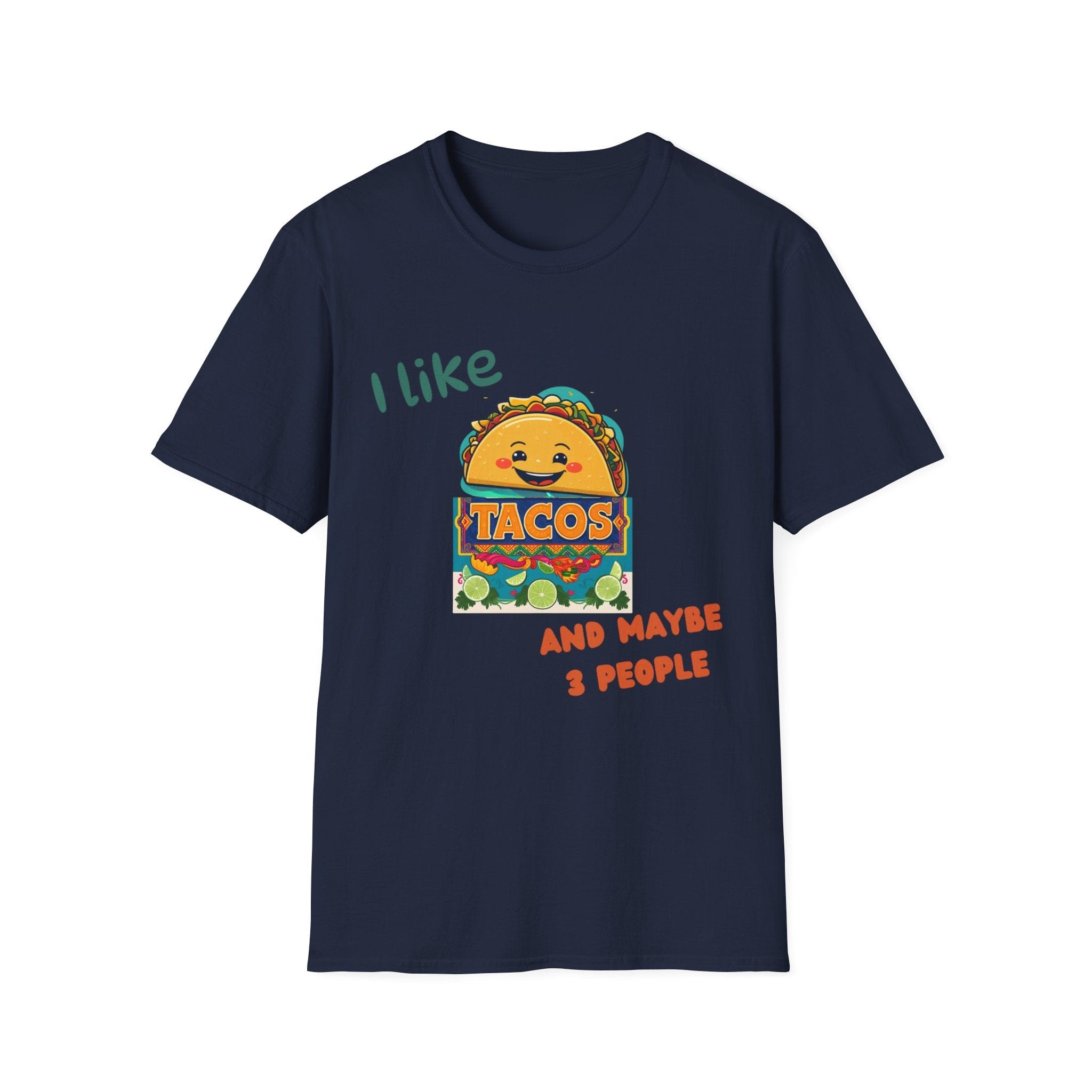 Printify T-Shirt Navy / S Tacos and 3 People Tacos and 3 People 30378534519261140024