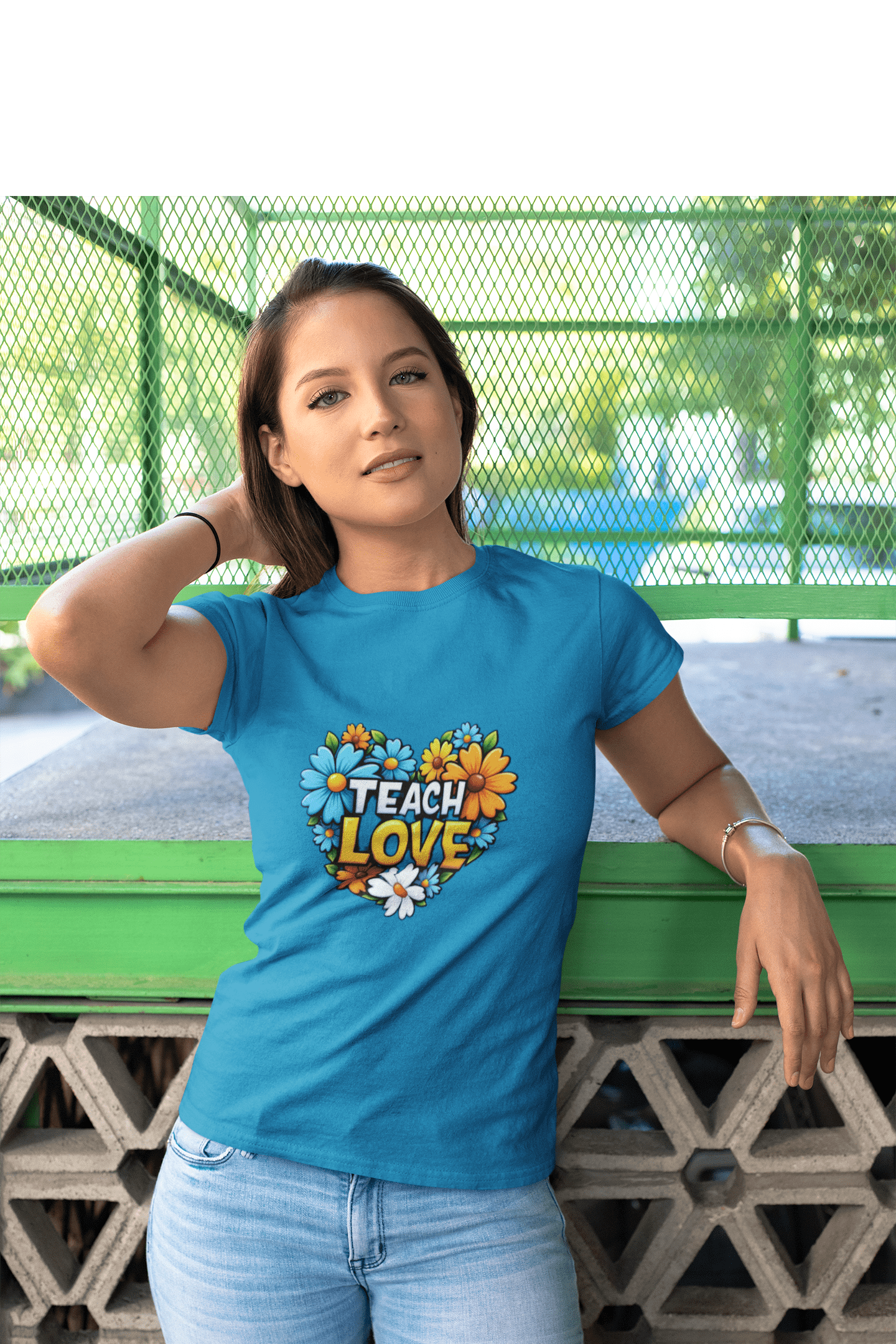 Printify T-Shirt Teach Love T-Shirt Teach Love T-Shirt