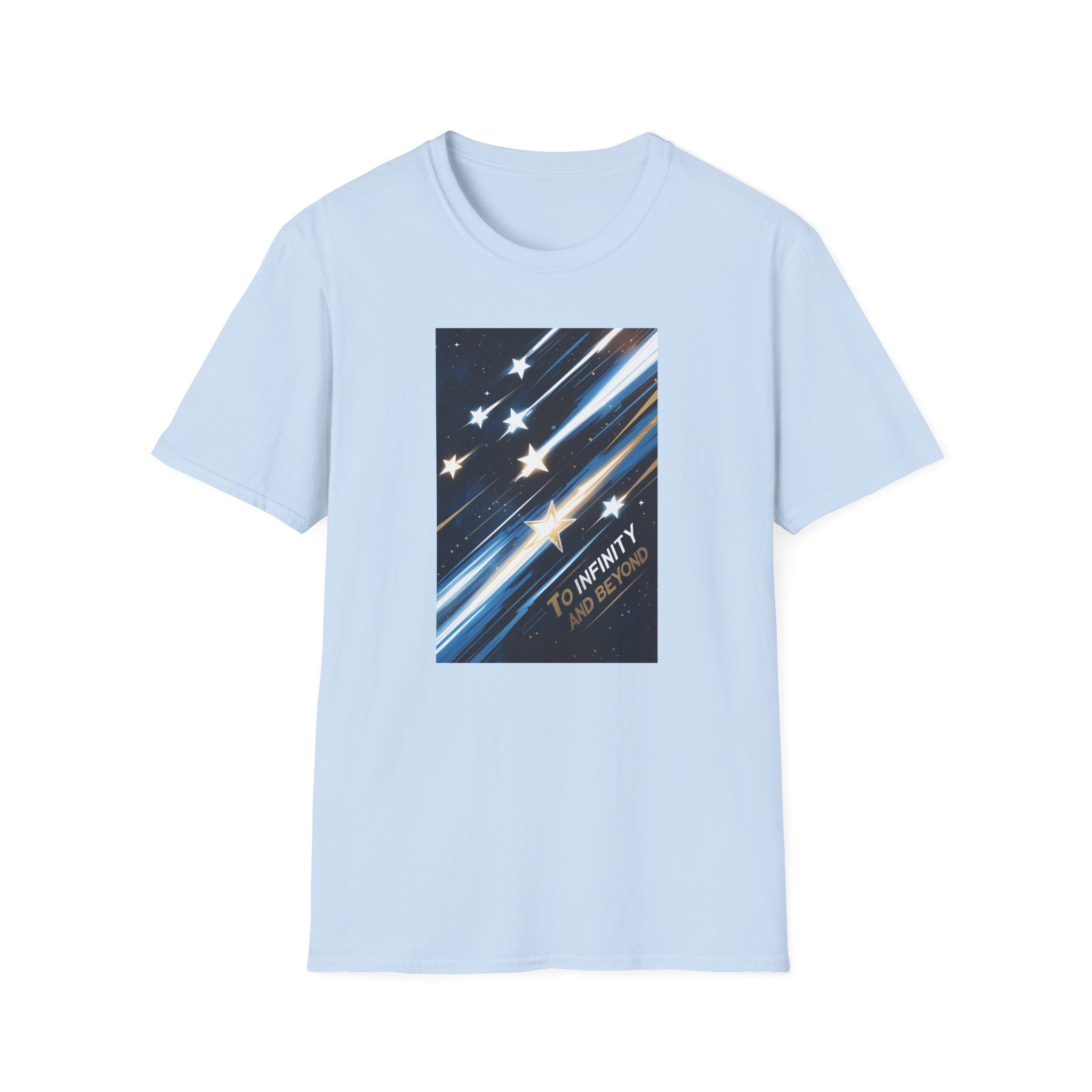 Printify T-Shirt Light Blue / S To Infinity and Beyond To Infinity and Beyond 18262815574523261676