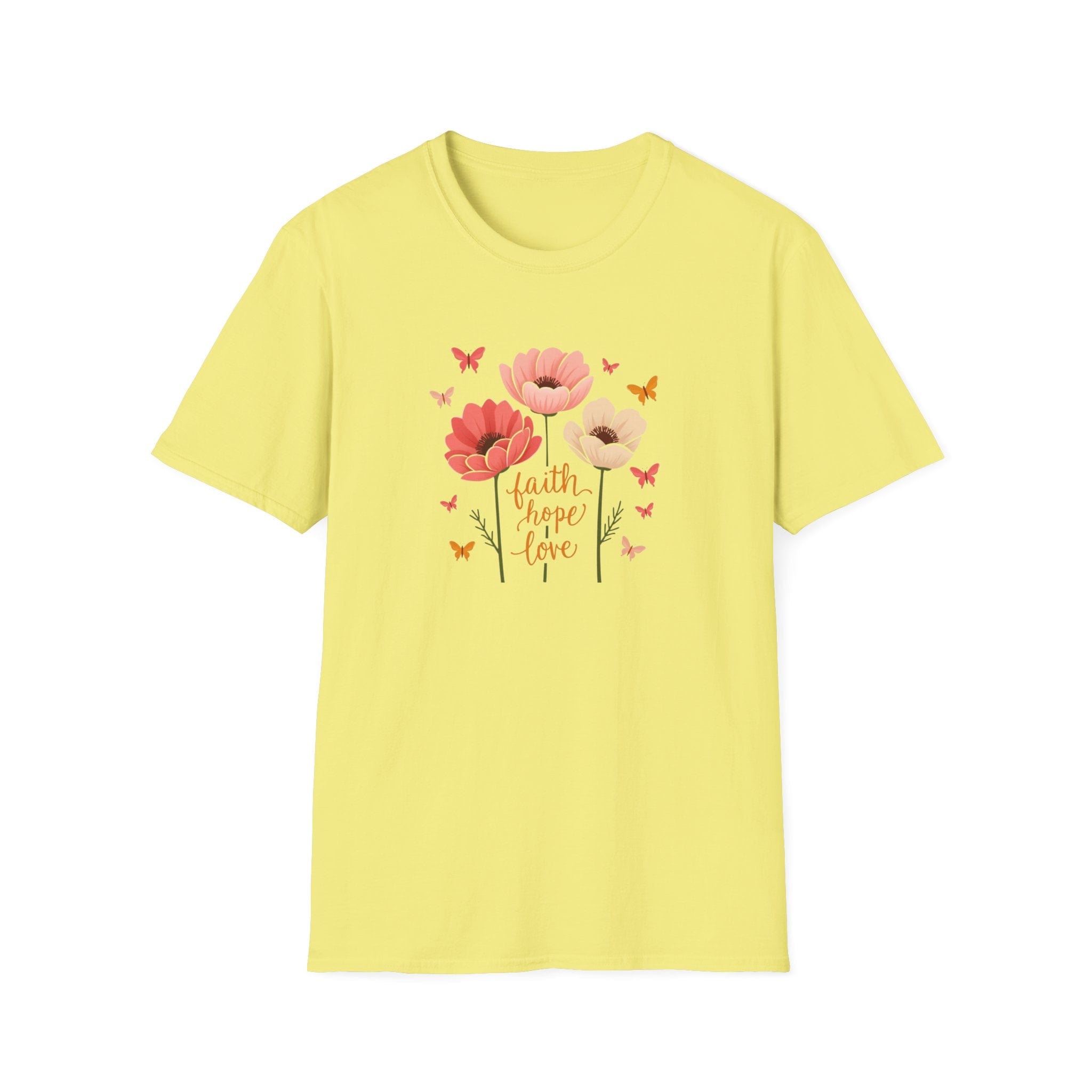 Printify T-Shirt Cornsilk / S Uplifting Poppy T-Shirt Uplifting Poppy T-Shirt 20845239061871574373